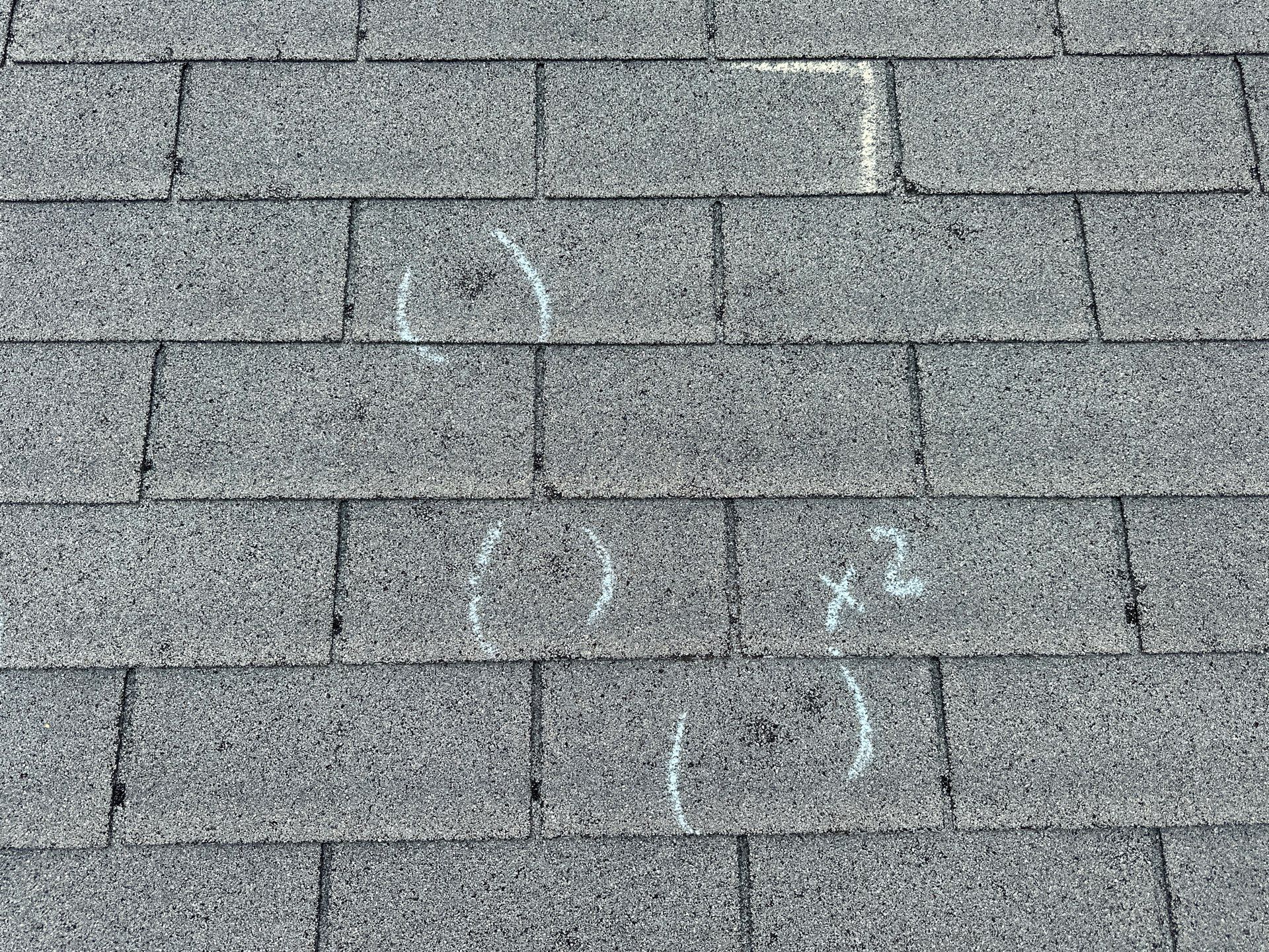 Solid Hail Damage - 3 Tab by Paragon Roofing