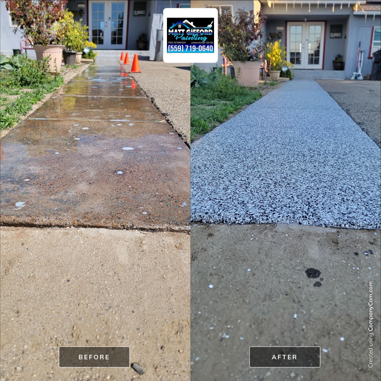 Front Porch and walkway by MGP Coatings
