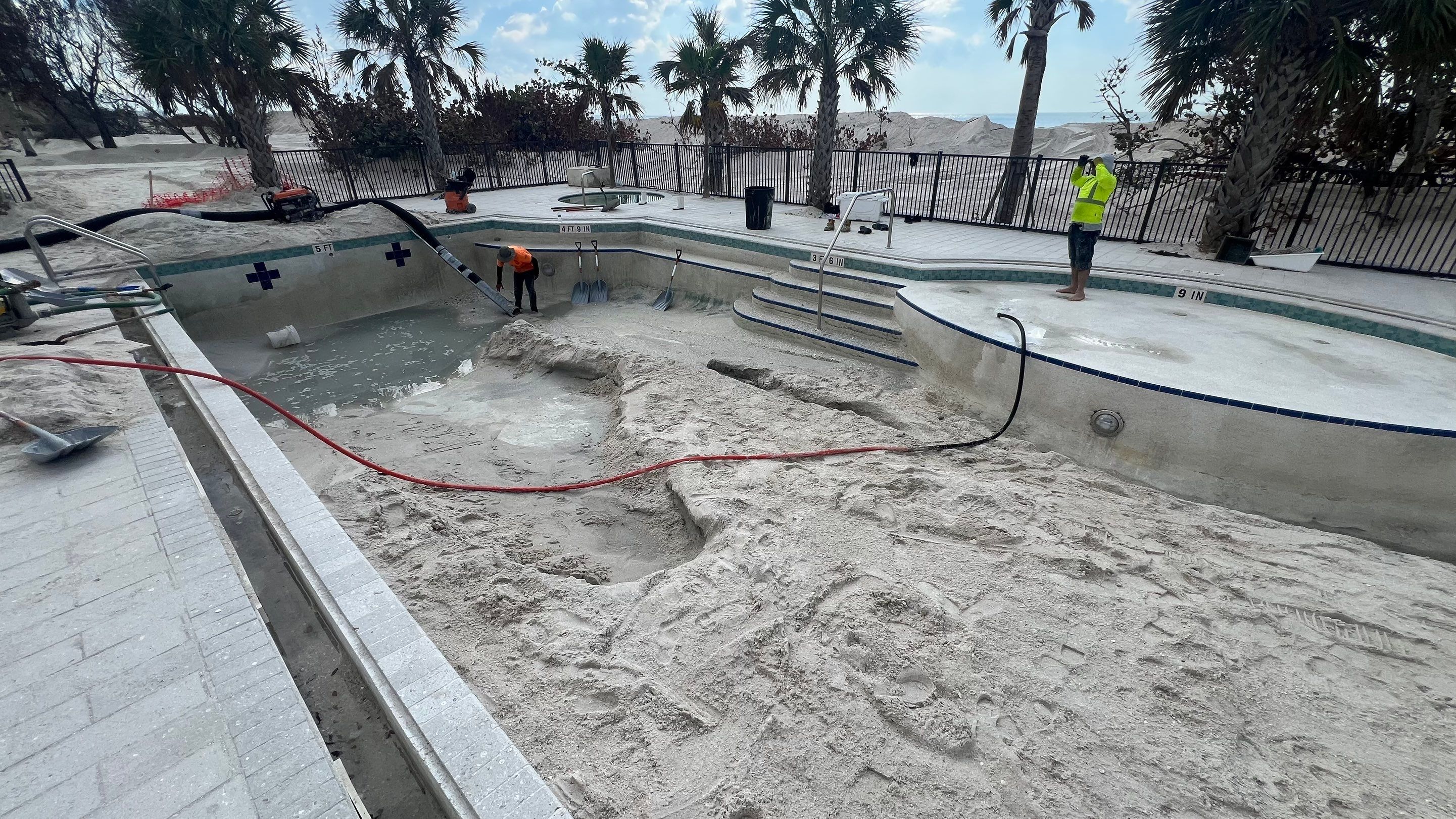 Beachside Community Club Pool Cleanout by Don Mar, Inc. Storm Water Solutions