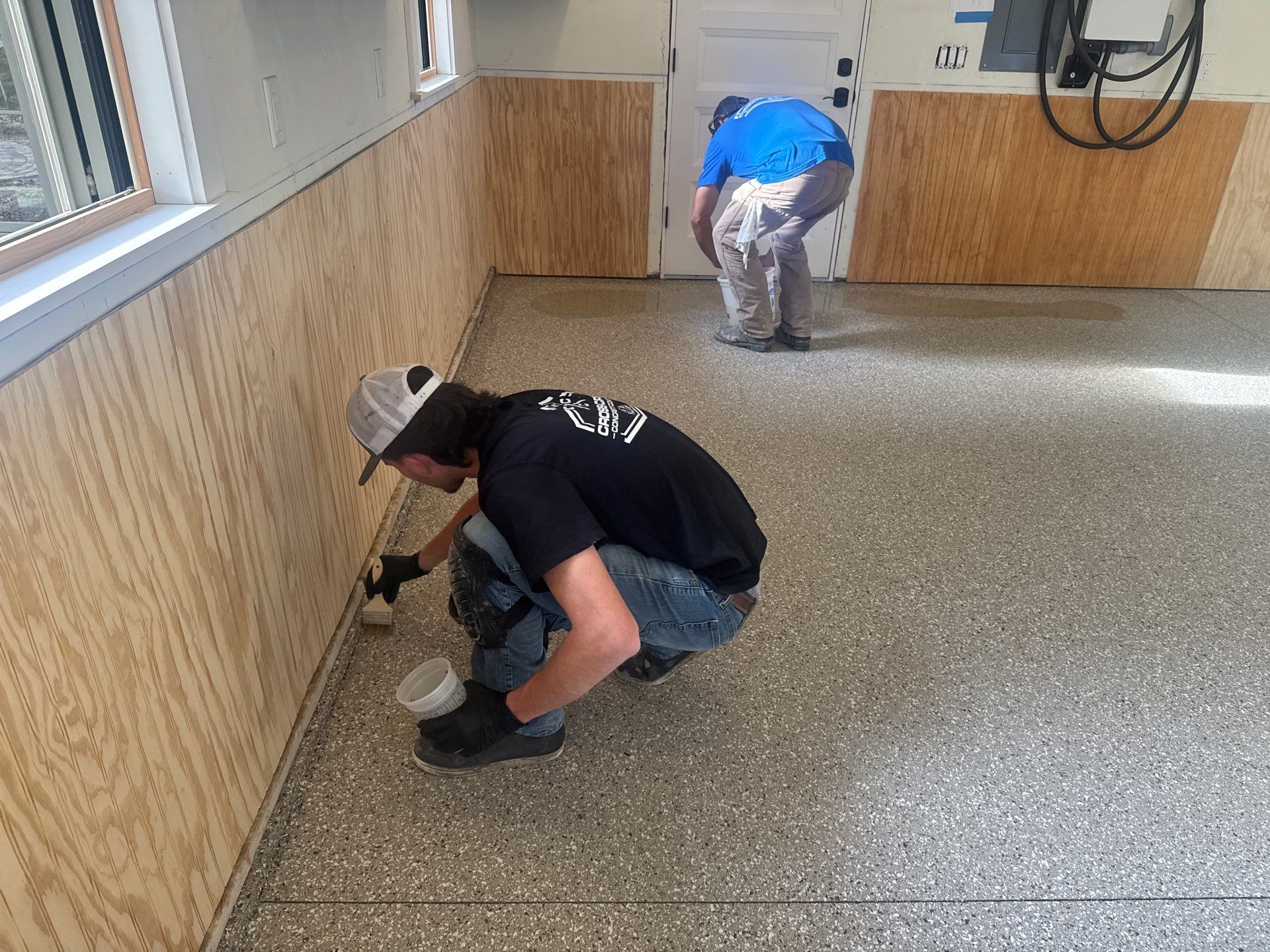Garage in Pebble Beach by Cross Creek Concrete Coatings