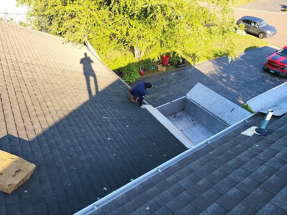 Residential Roofing Installation using Owens Corning Duration Slatestone Gray by A Plus Exterior