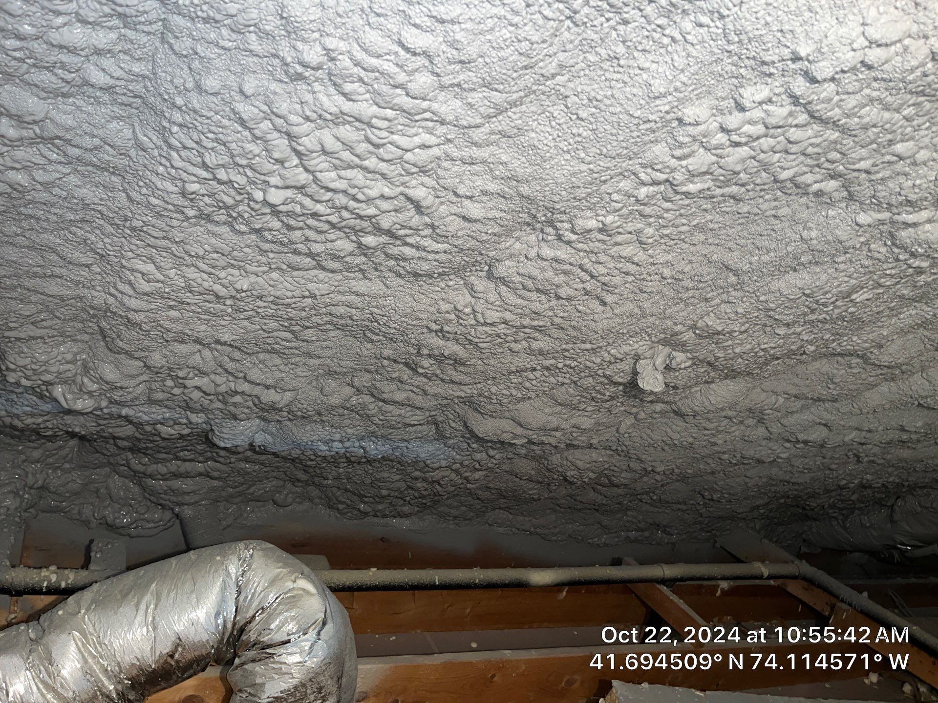 Attic Insulation using open cell spray foam by NYS Foam & Energy