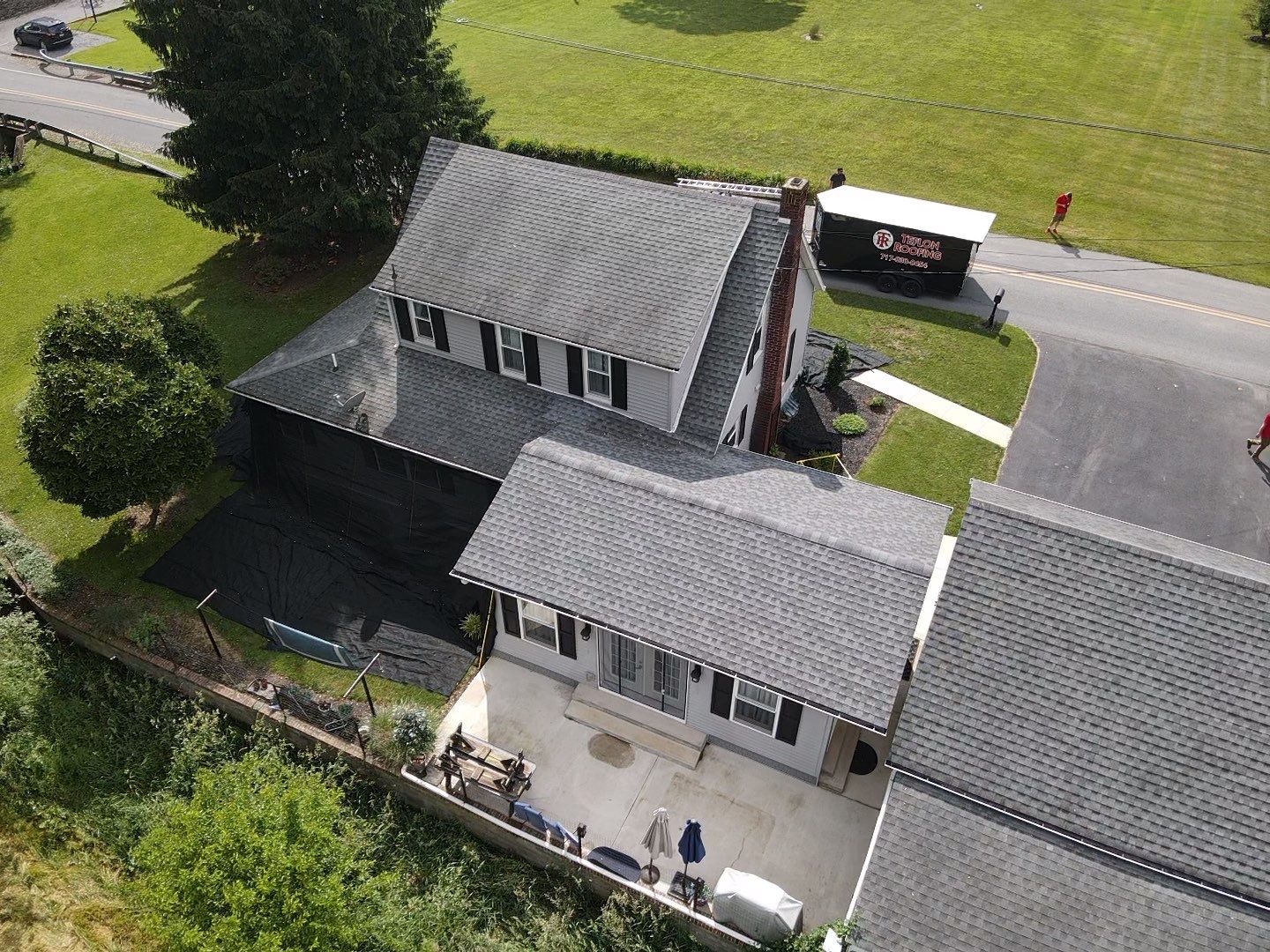 Biscayne Blue Architectural Shingle Install by Teflon Roofing