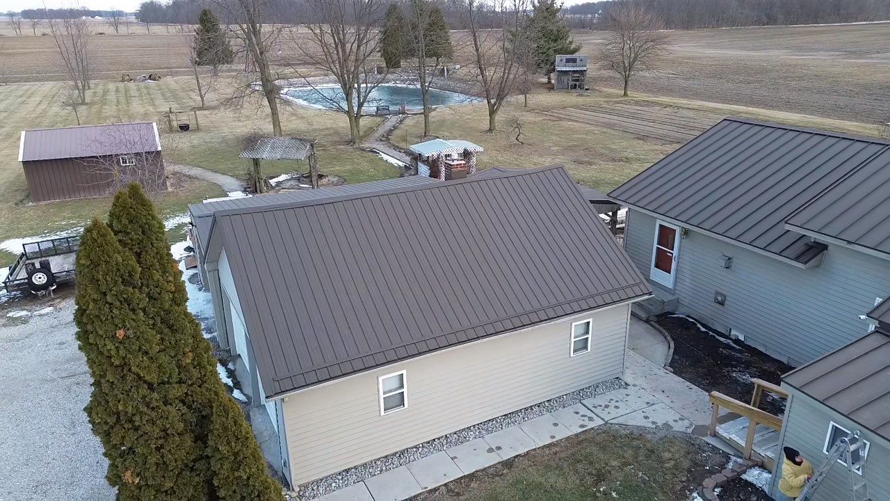 Standing Seam & Exposed Fastener Metal Roof Installation – Bluffton, IN by 4Ever Metal Roofing