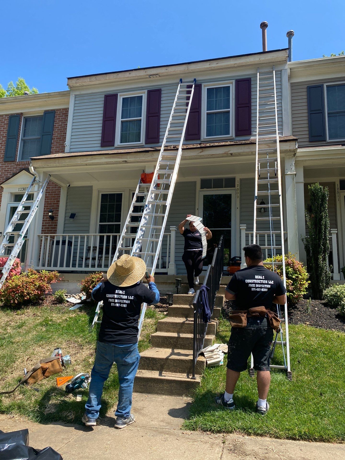 Residential Roofing Repair using Shingles by Real1Construction
