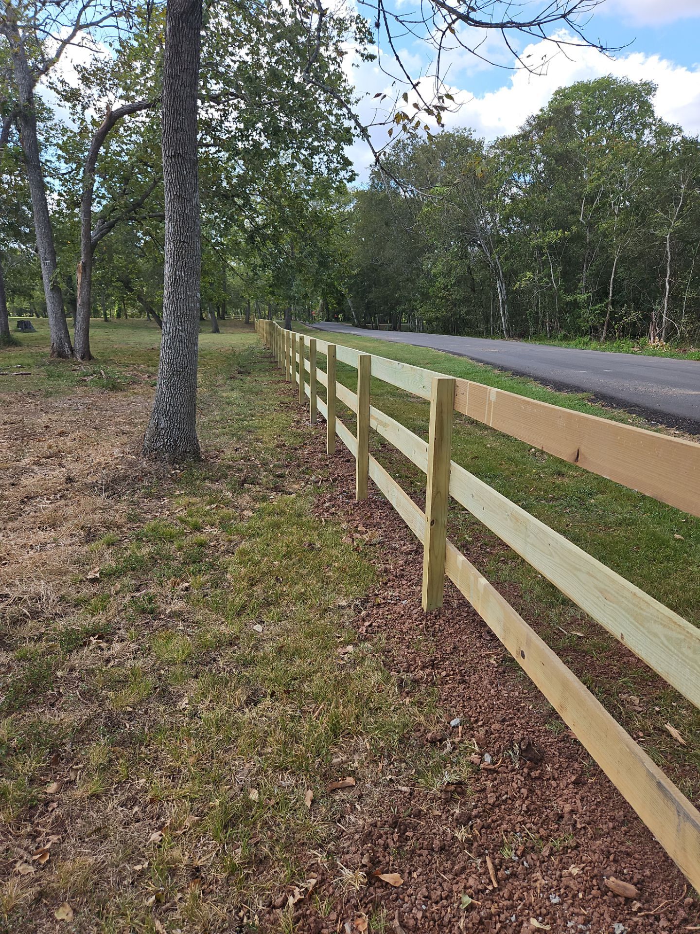 Ranch Style fence Plus Iron installation by Tim's Fences