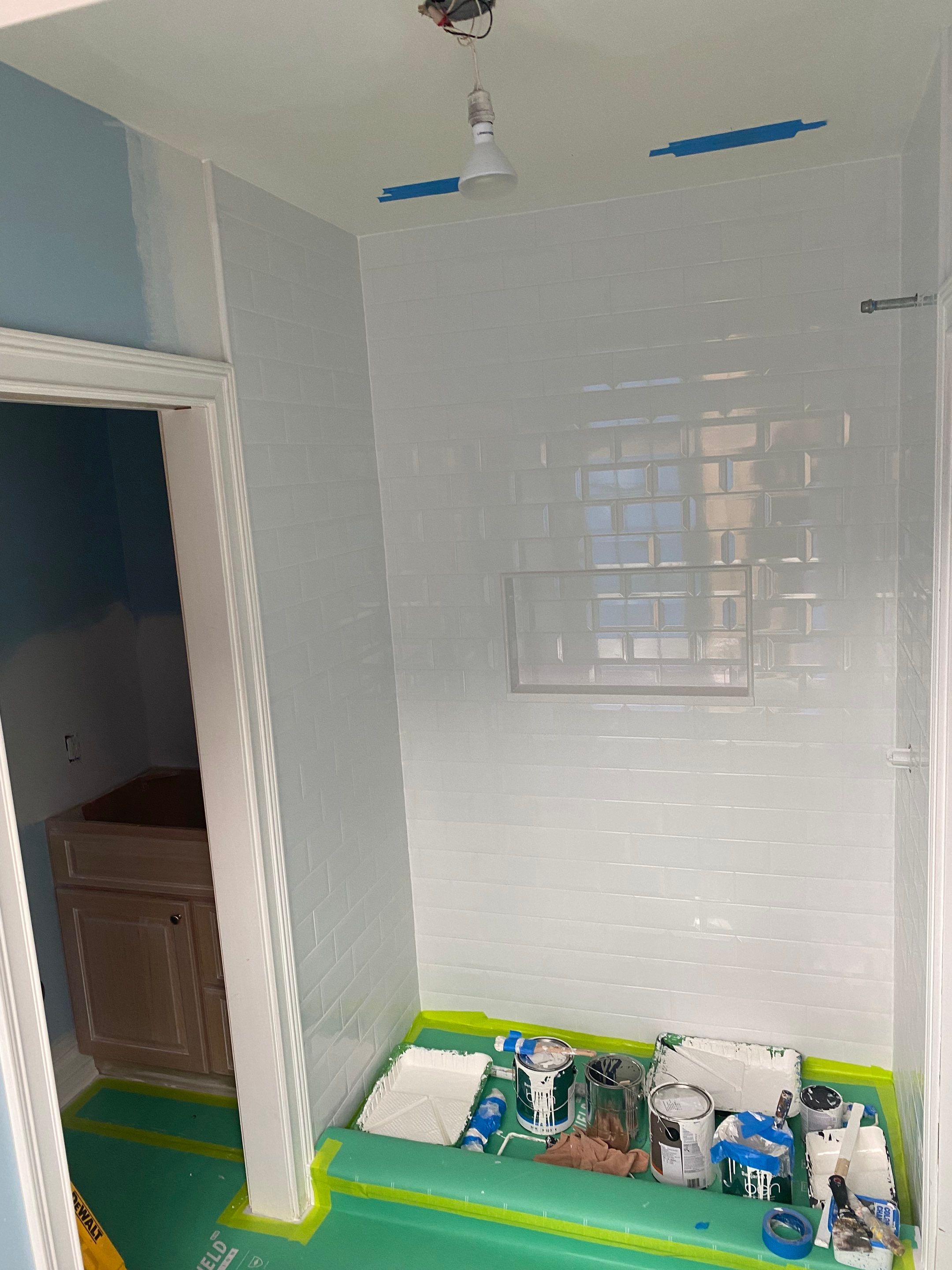 Interior Bathroom Ceiling and Wall Finishing by OCS Contracting Services