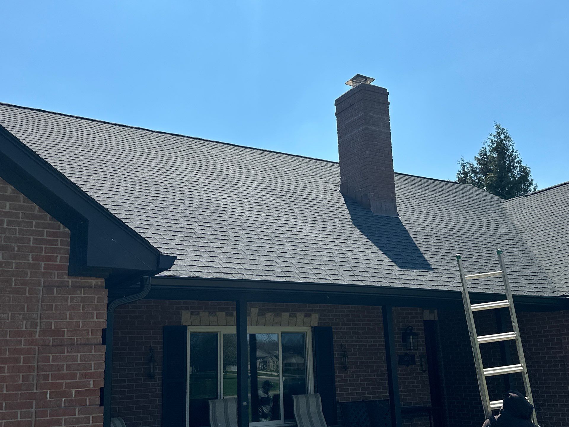 Project in New Palestine by Moss Roofing