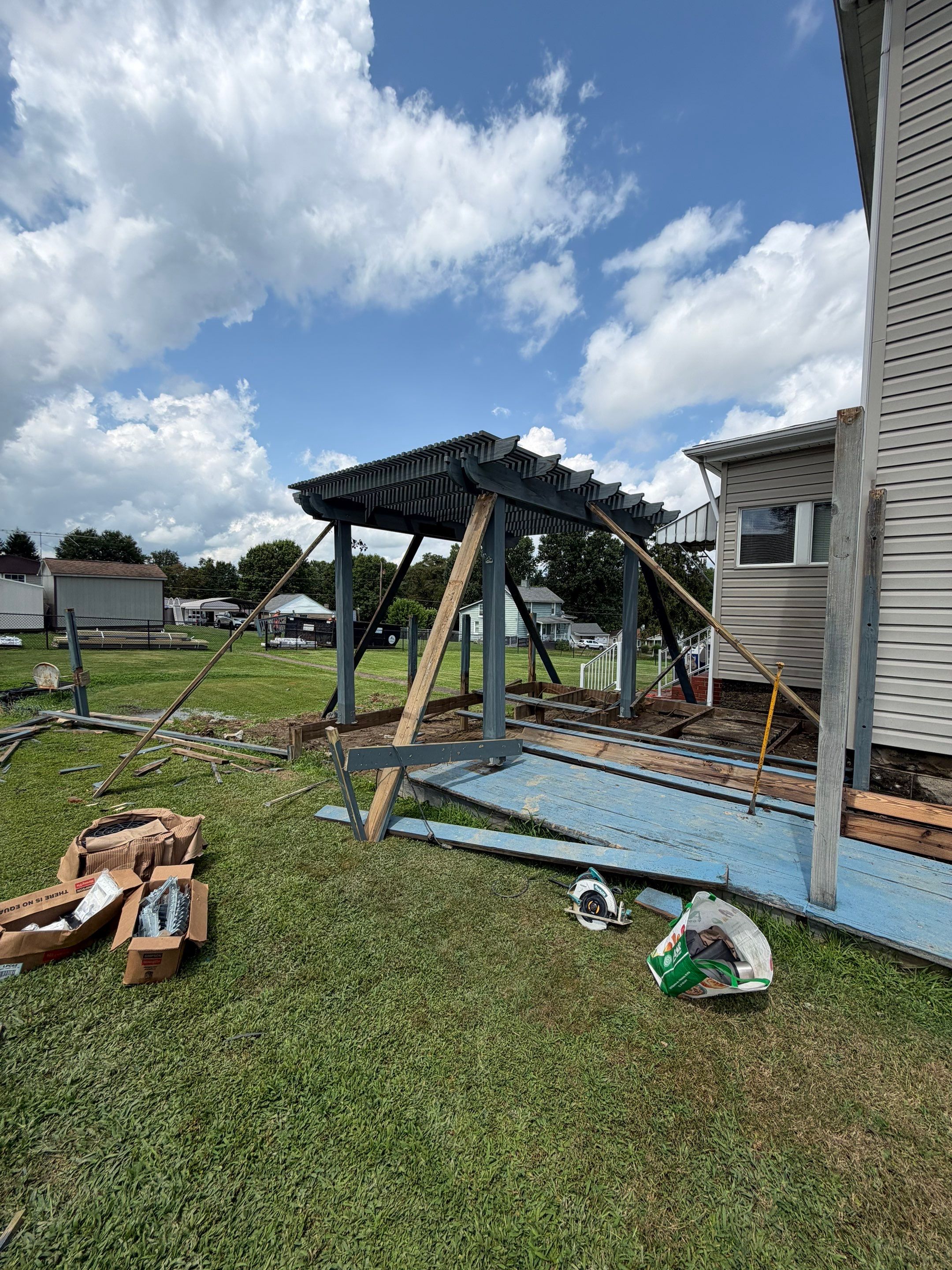 Custom Composite Deck in Hiller, PA by Cousins Roofing Siding & Decks