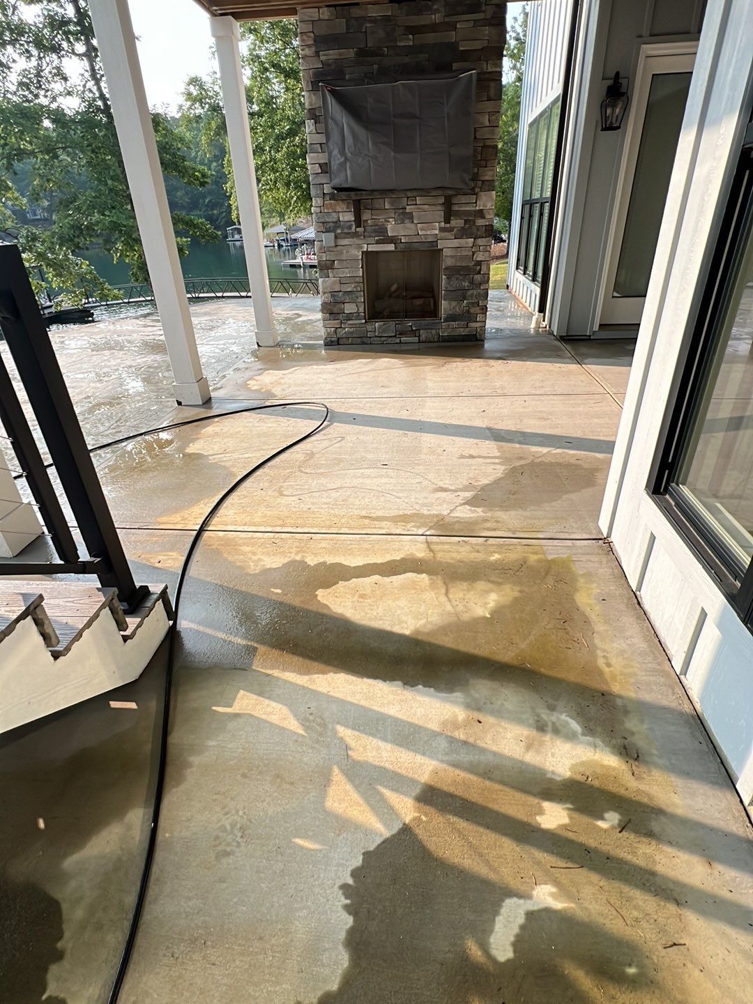 Stamped Concrete Patio by Xtreme Concrete Services