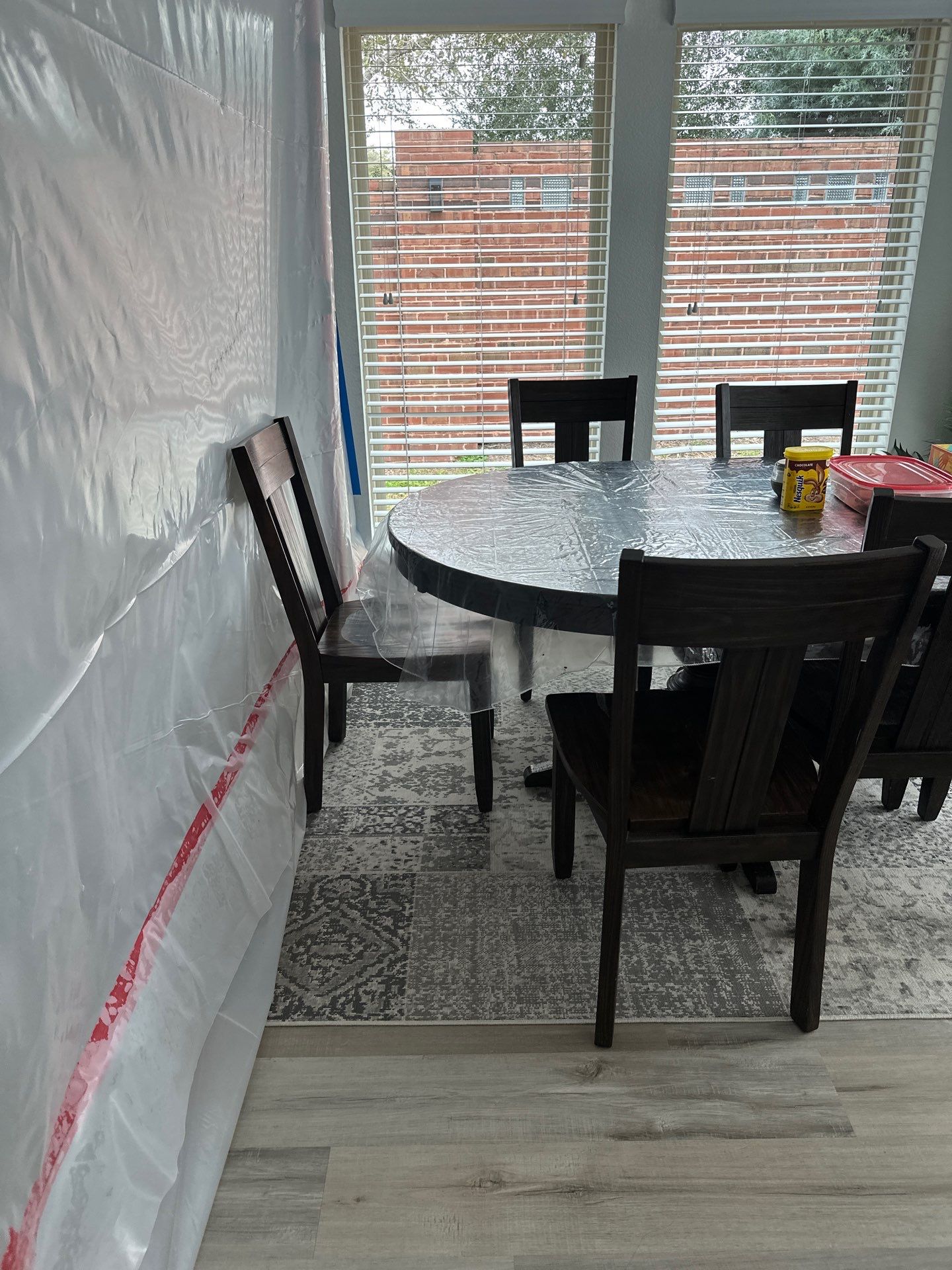 Kitchen Remodel using Water mitigation equipment by L&T General Contractors and Restoration INC