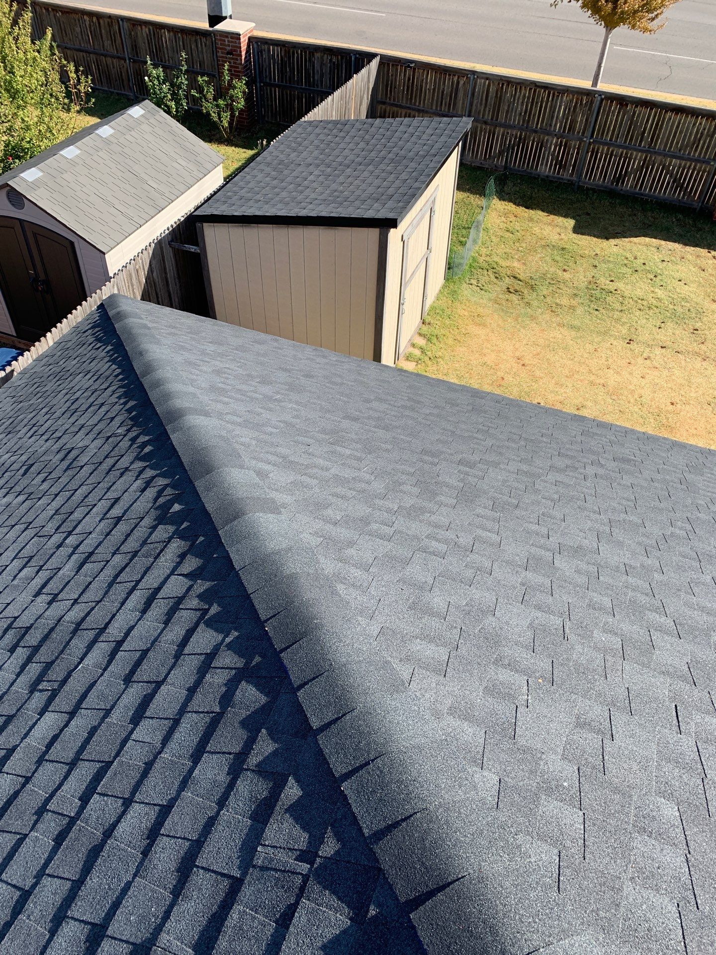 roof replacement & gutter installation in Edmond by McCann's Roofing and Construction