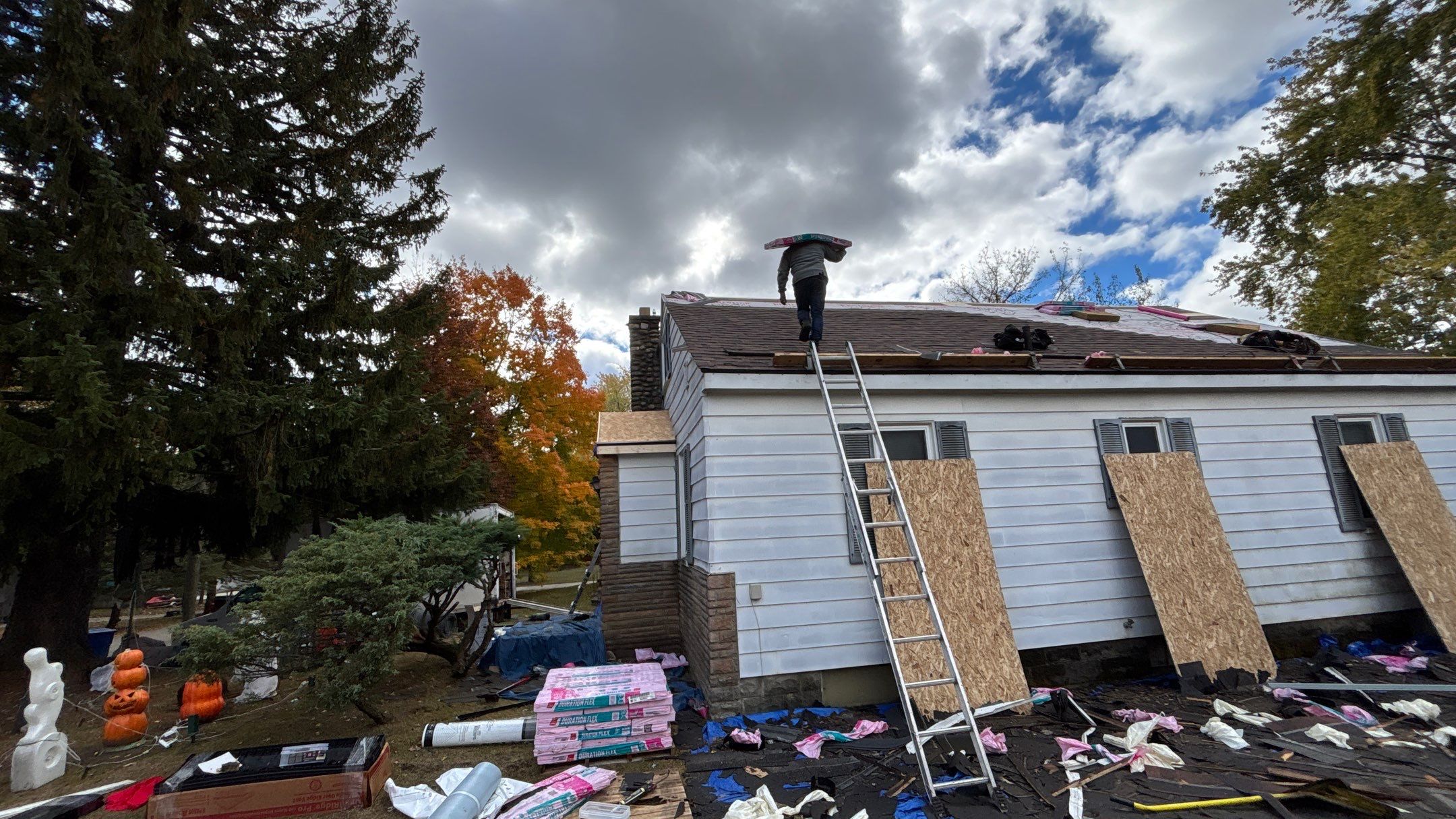 Roof Replacement using Owens Corning Brownwood by 180 Contractors