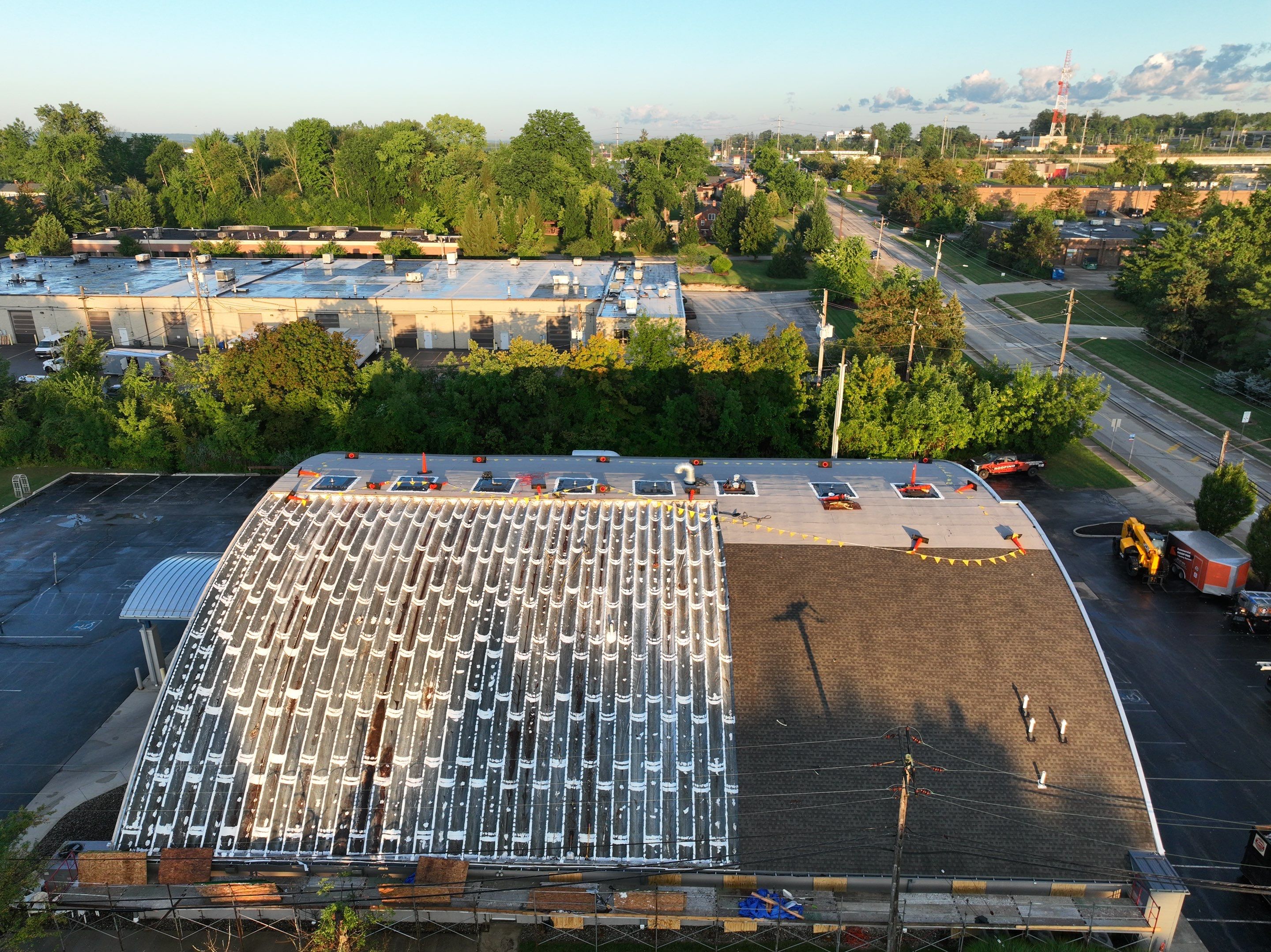 Project in Warrensville Heights by Commercial Roofing and Coating Systems 