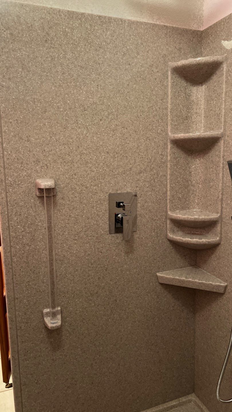 Bathroom Remodel using The Onyx Collection by Ekon Bath, LLC