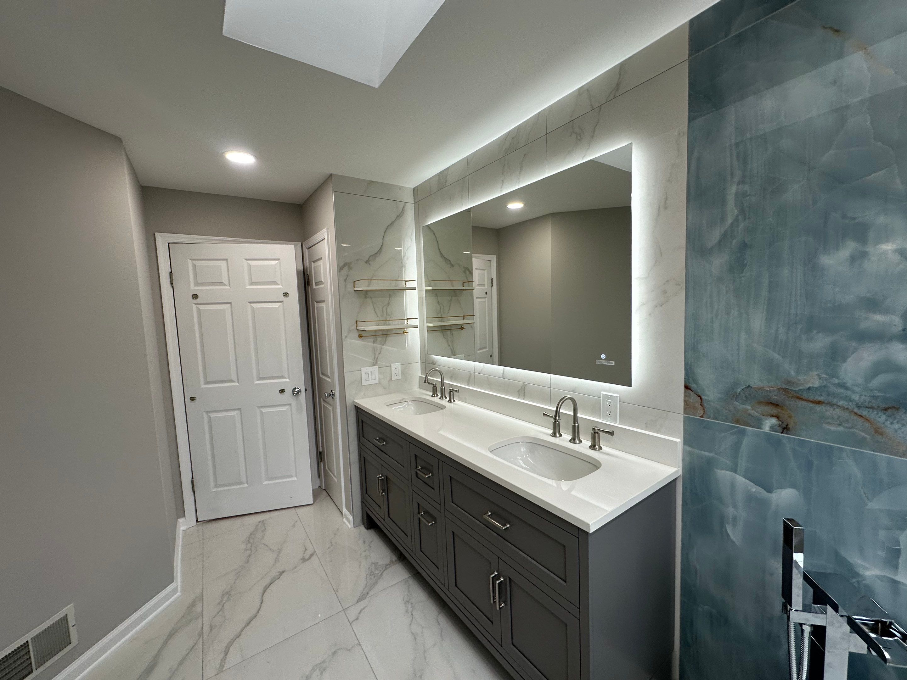 Bathroom Remodel using Tile by Home Concepts Construction