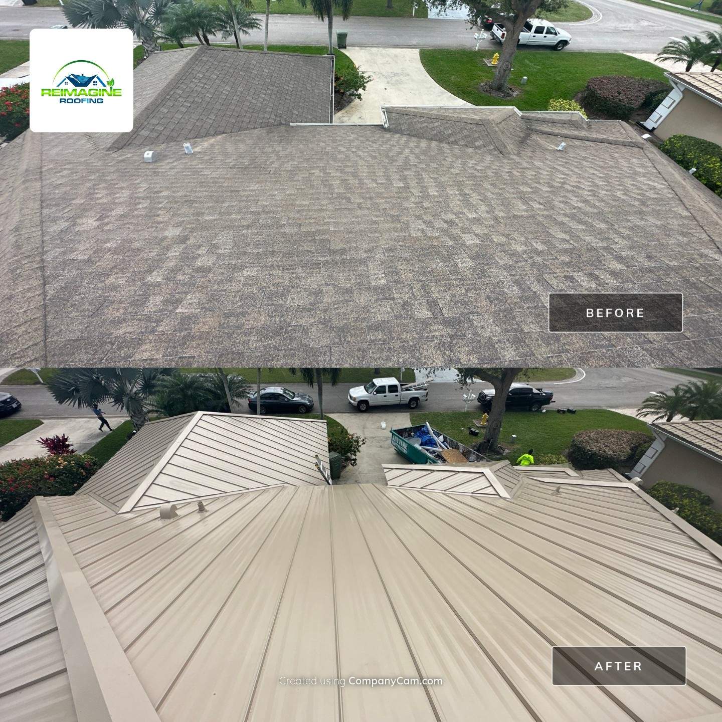 Champagne Standing Seam by Reimagine Roofing