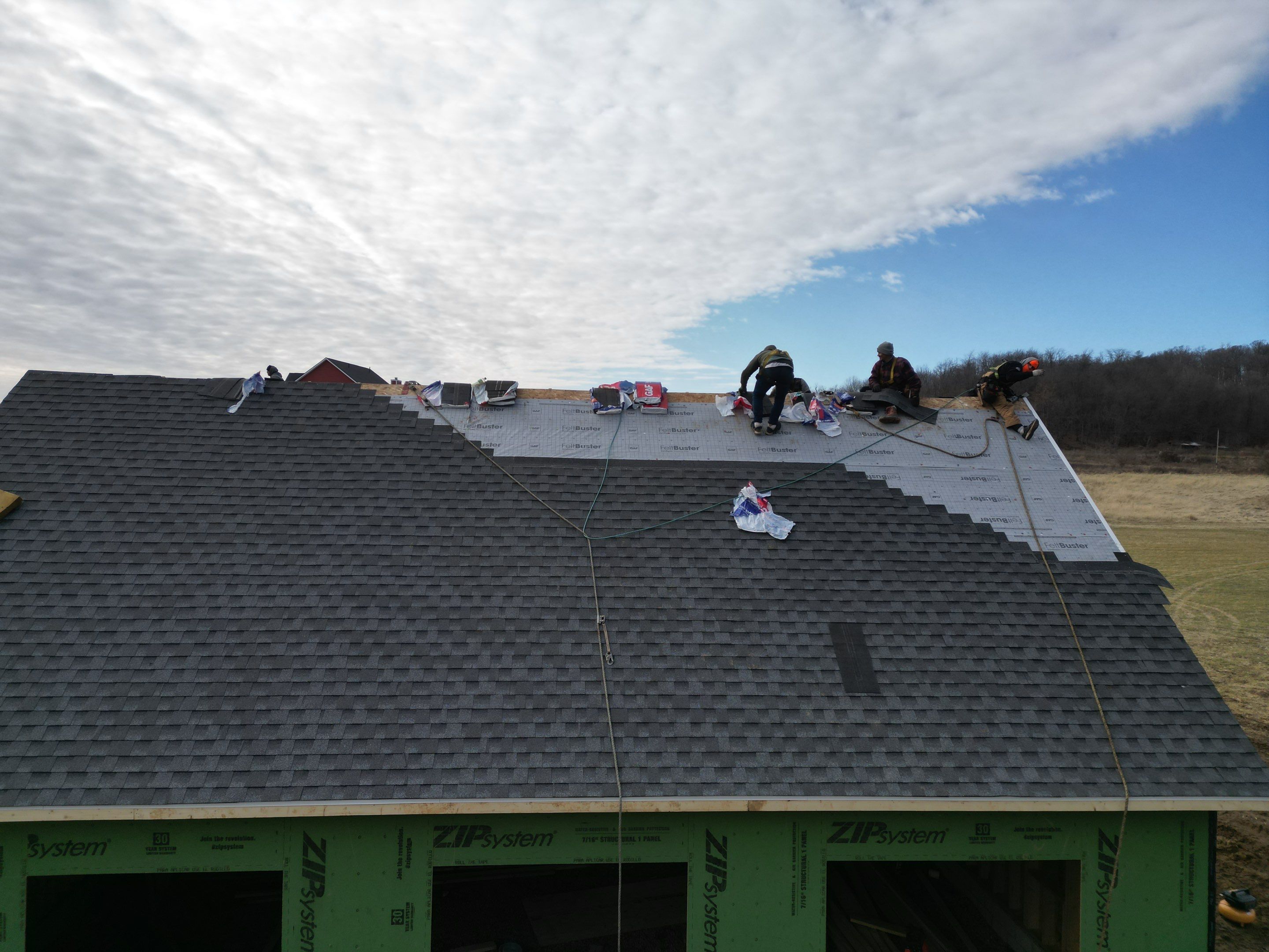 Residential Roofing Installation using Timberline HDZ Shingles - Williamsburg Slate by RoofX 