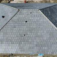Westlake Plantation Slate Like Smoke Black Antique  by Total Roofing System The Metal Roof Experts