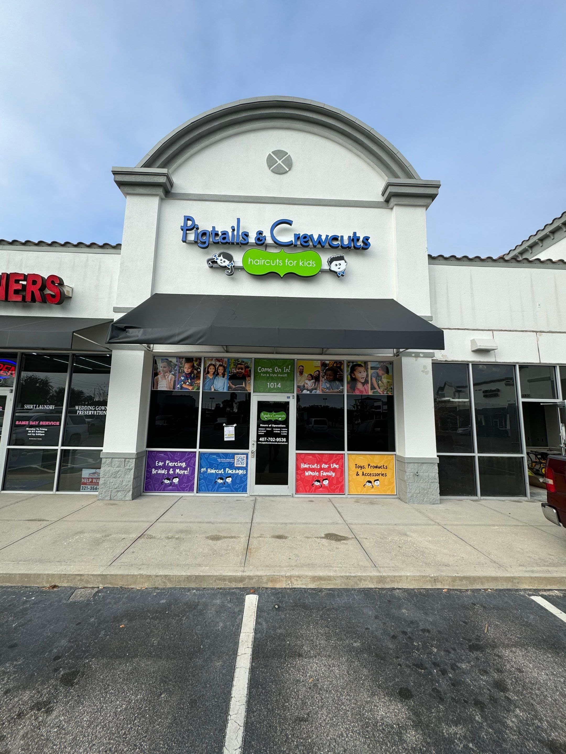 Pigtails & Crewcuts Channel Letters by SignCrafters