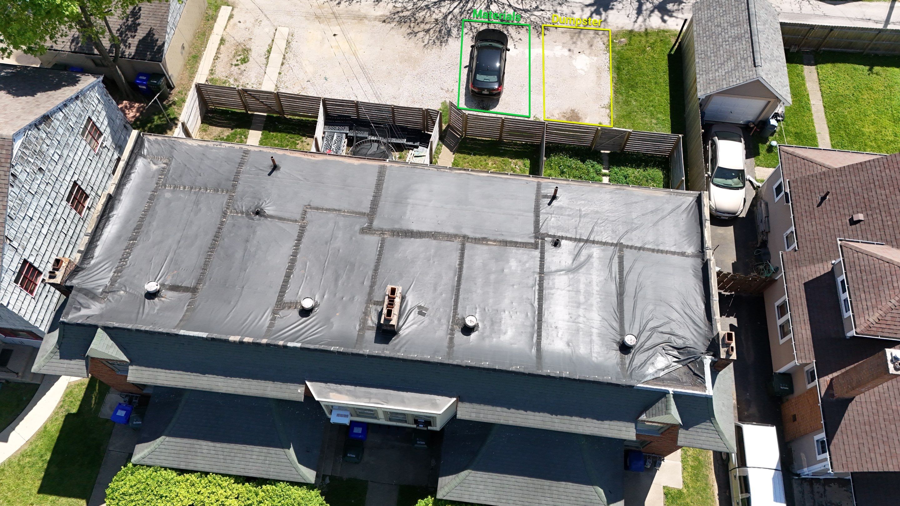 Commercial Flat Roof Replacement by Nitro Roofing and Construction
