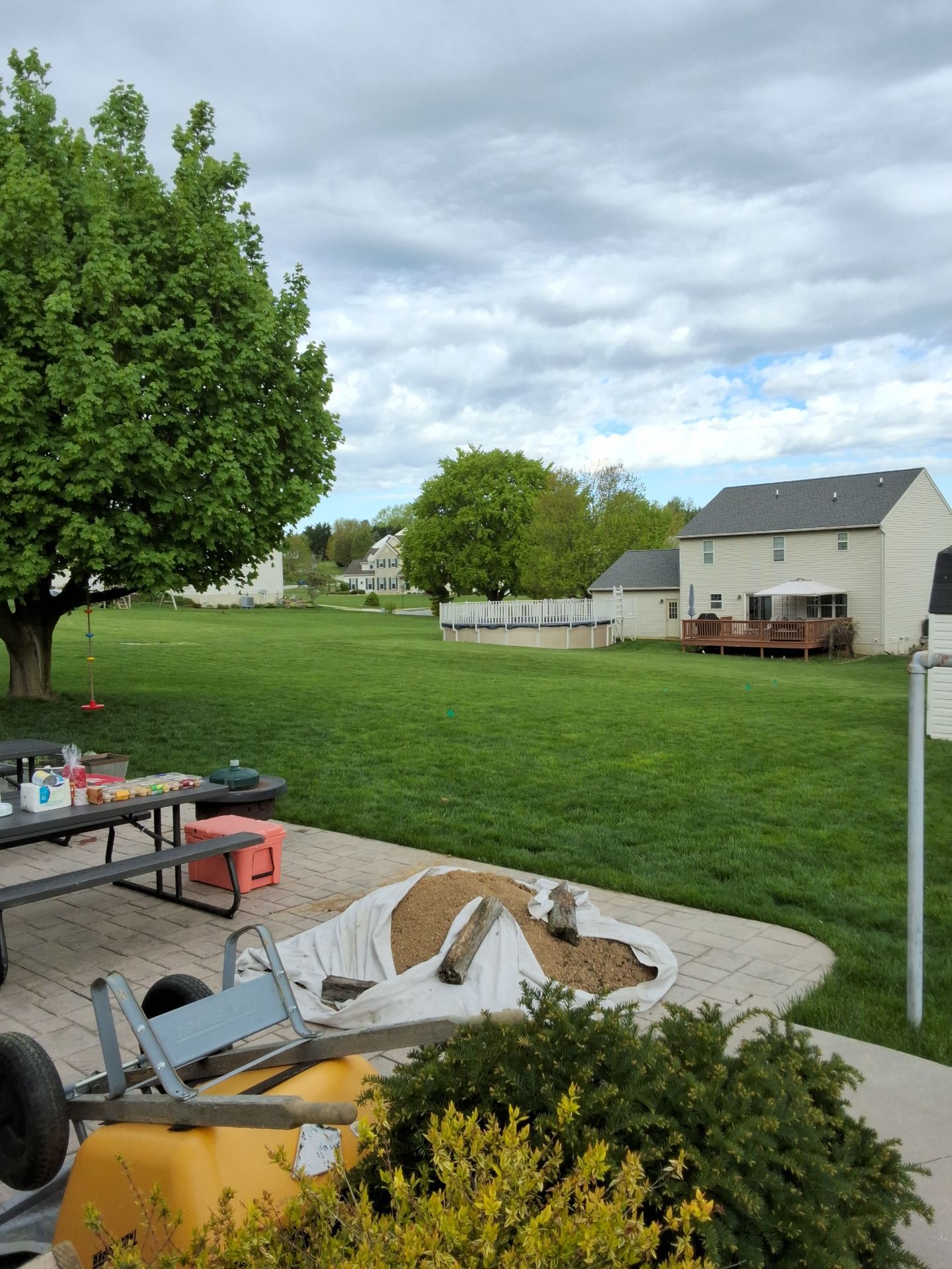 Picture Frame with Black Coated Wire by Kingdom Fence & Supply