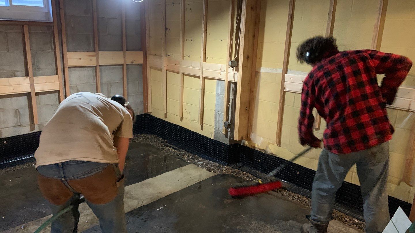 Custom Dual Sump System for Maggie by Waterproofing Northeast