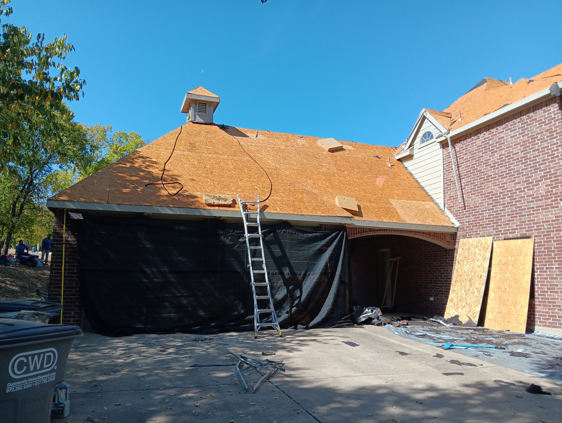 Insurance Claim Roof Paint and Gutters by Tex-Line Roofing