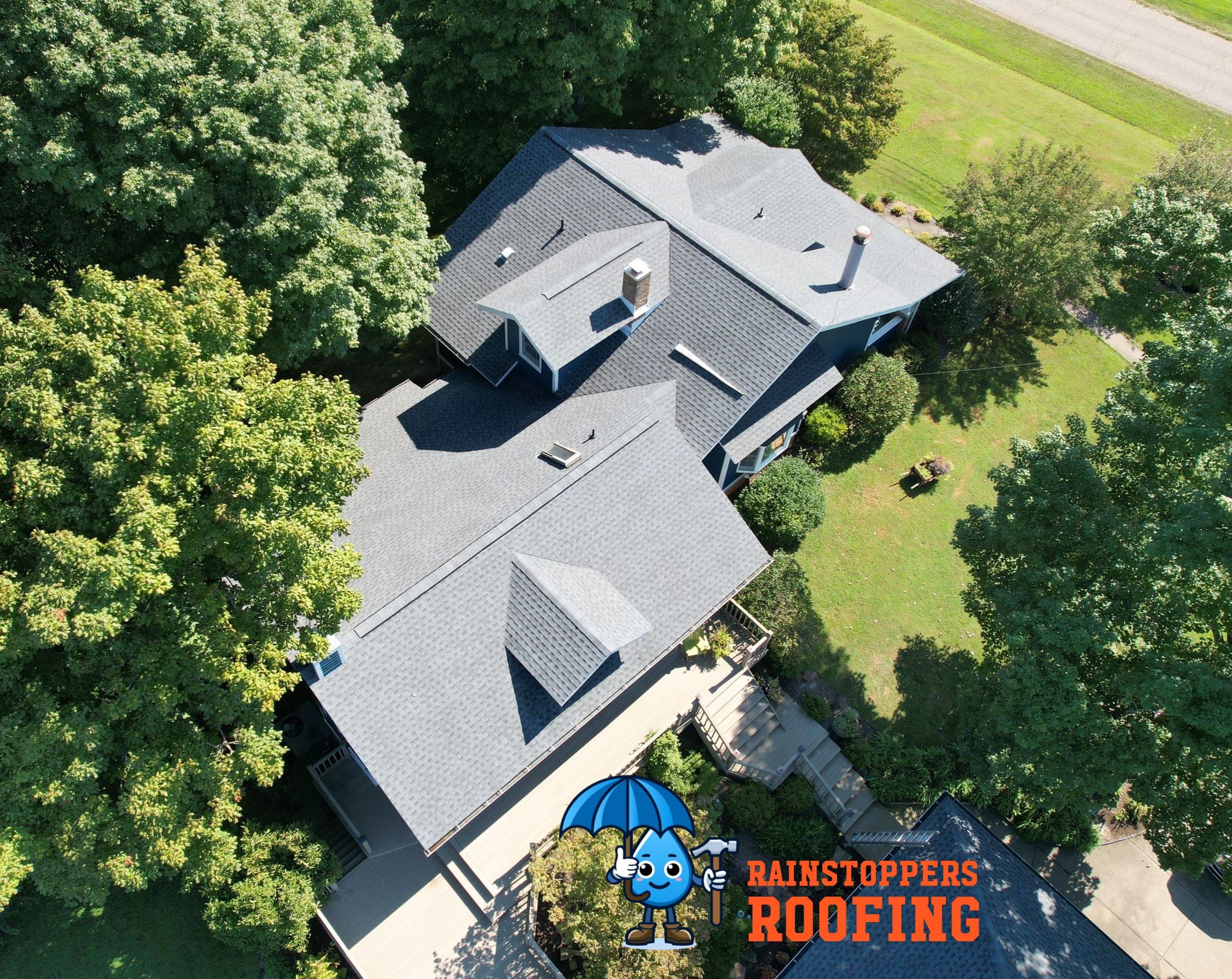 Residential Roofing Installation using GAF Timberline HDZ, Pewter Gray by Rainstoppers Roofing