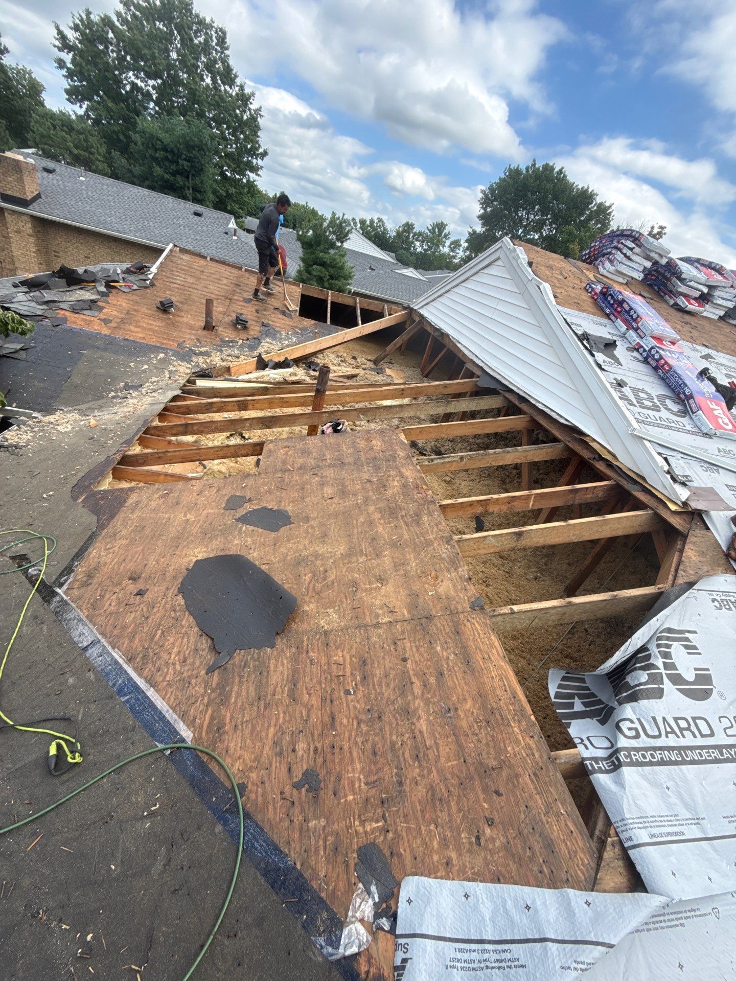 Apartment Complex Roof Replacement and Decking Repair in North Brunswick by JVW ROOFING