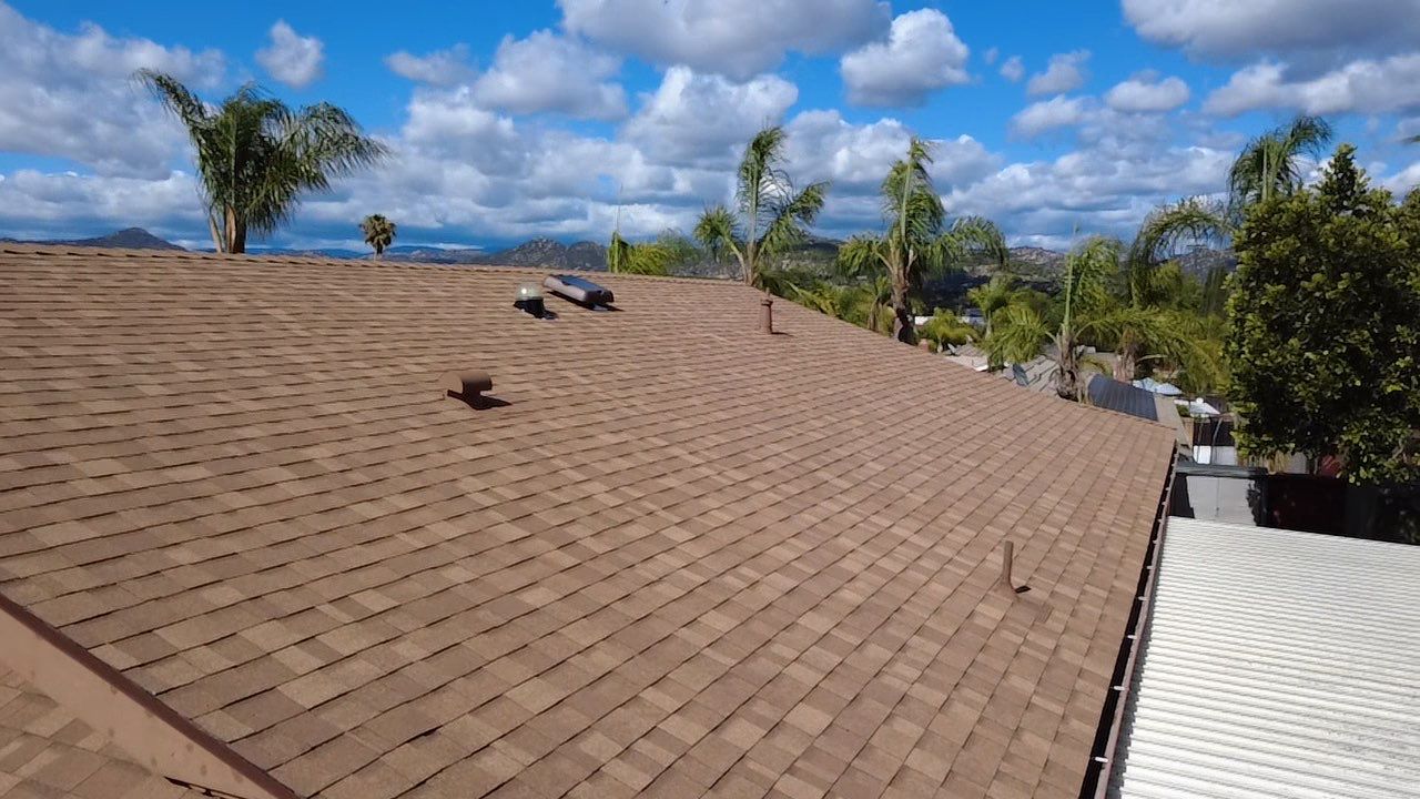 Escondido Shingle Roof Replacement with Duration COOL Mojave Shingles by Zenith Roofing Services