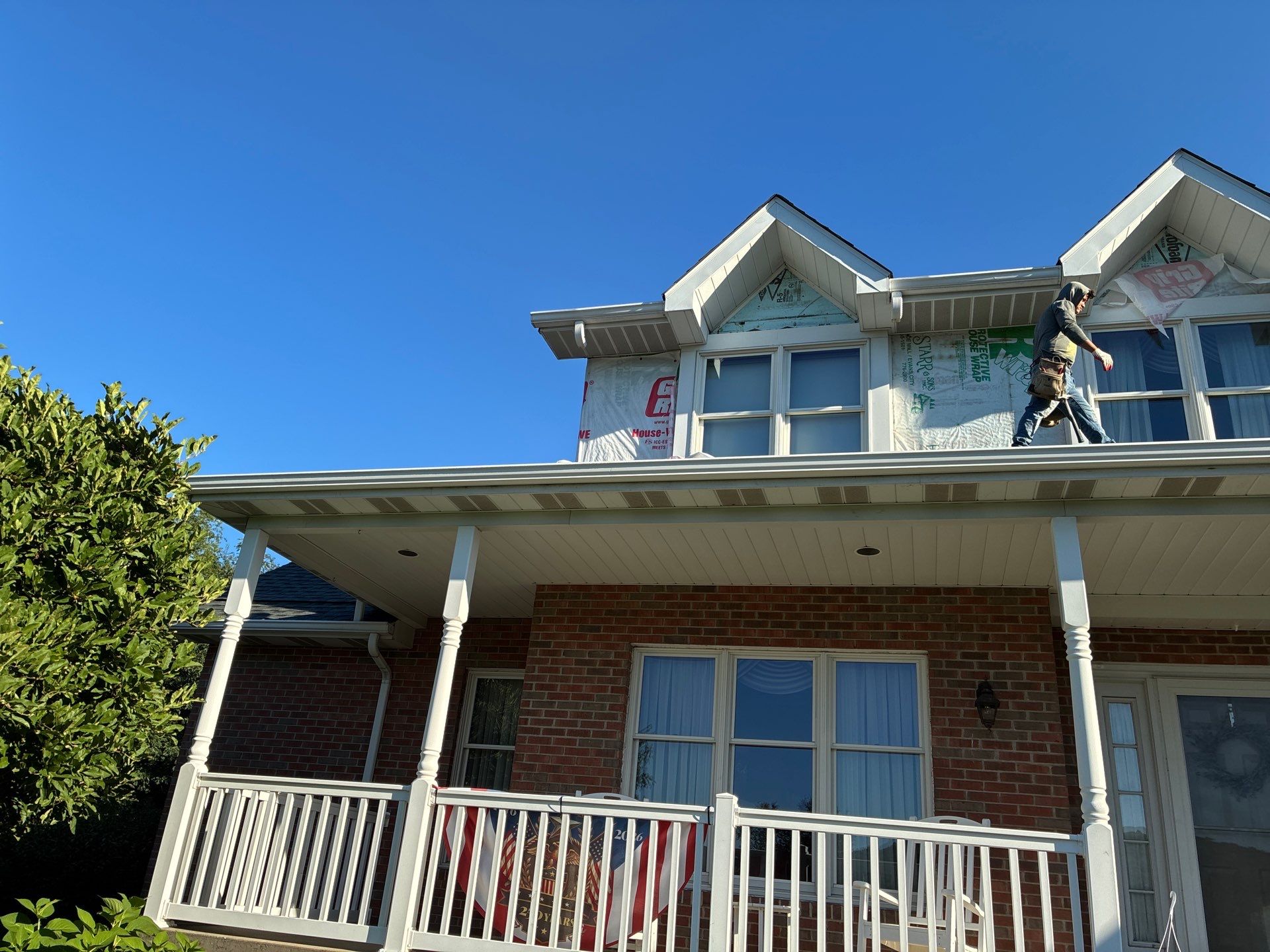 Full Roofing Replacement and Gray Shake Hardie Siding Installation in Butler by Cousins Roofing Siding & Decks