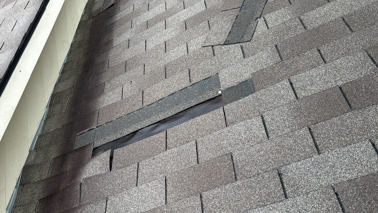 Wind damage by Deerfield Roofing LLC