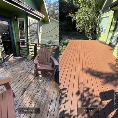 Composite Deck Replacement and Structural Footing Installation in Normandy Park