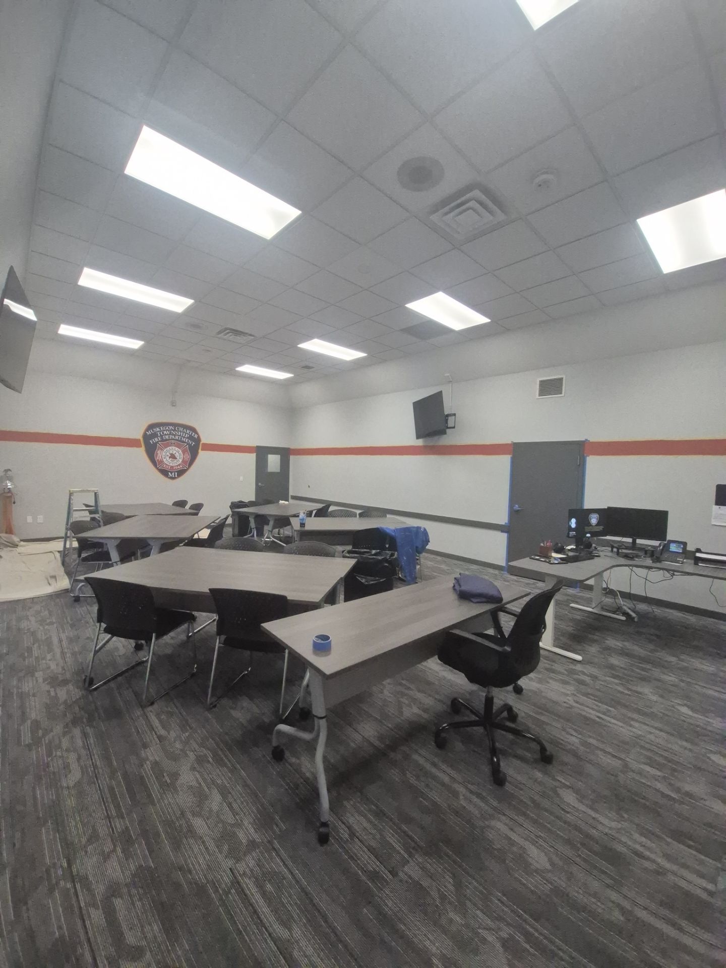 Muskegon Township Fire Department – Epoxy Flooring & Interior Painting by Gordon Painting