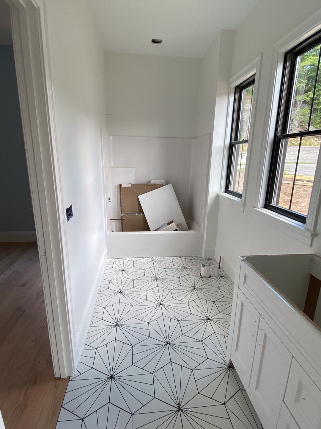 Interior Painting using Snowbound White  by EXCELLENCE | CARTO