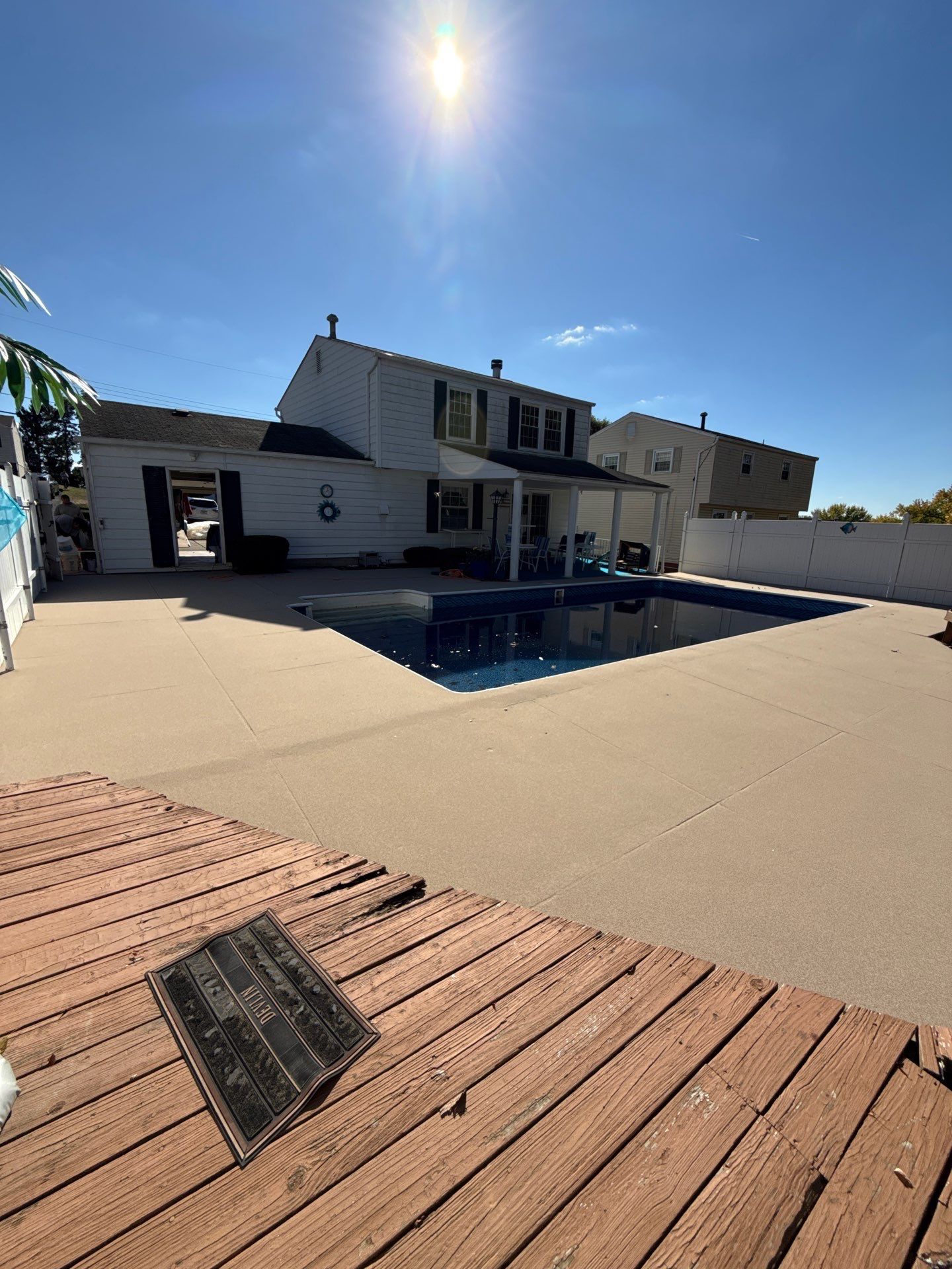 Davenport Pool Deck Project in McKees Rocks by Floors in a Day, Inc