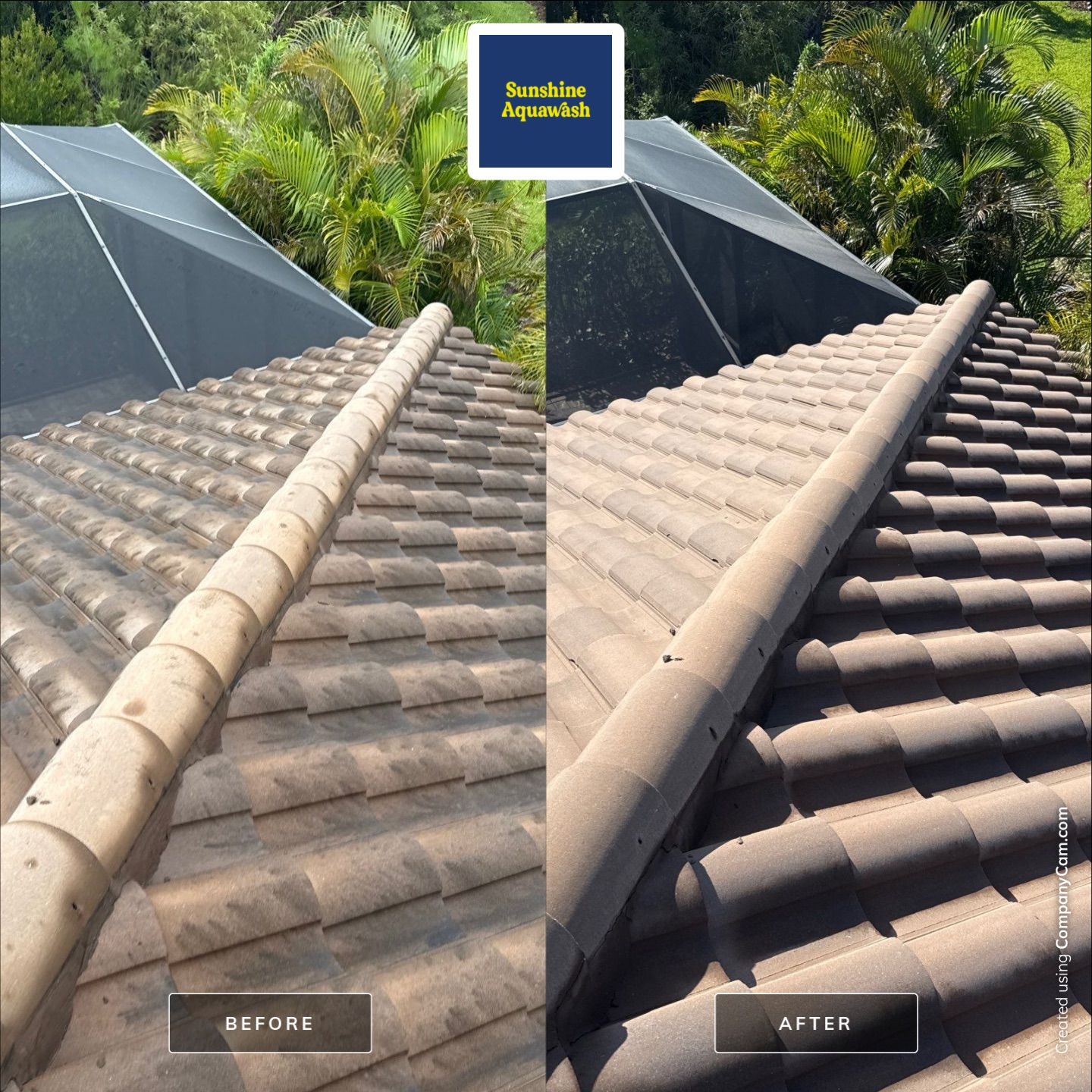 Concrete Tile Roof, Paver Driveway & Lanai Cleaning – Artisan Lakes Esplanade, Palmetto, FL by Sunshine AquaWash