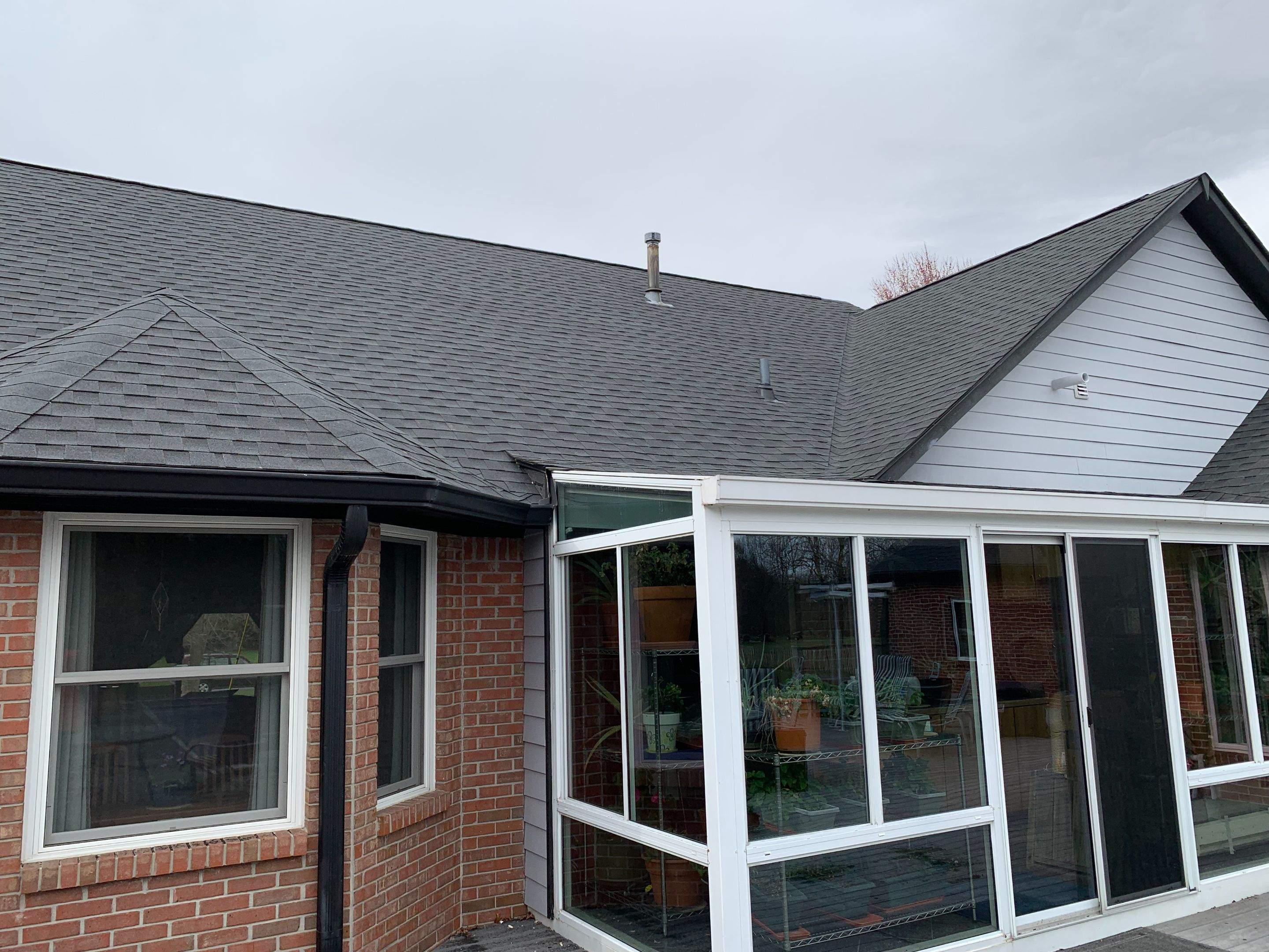 Project in New Palestine by Moss Roofing