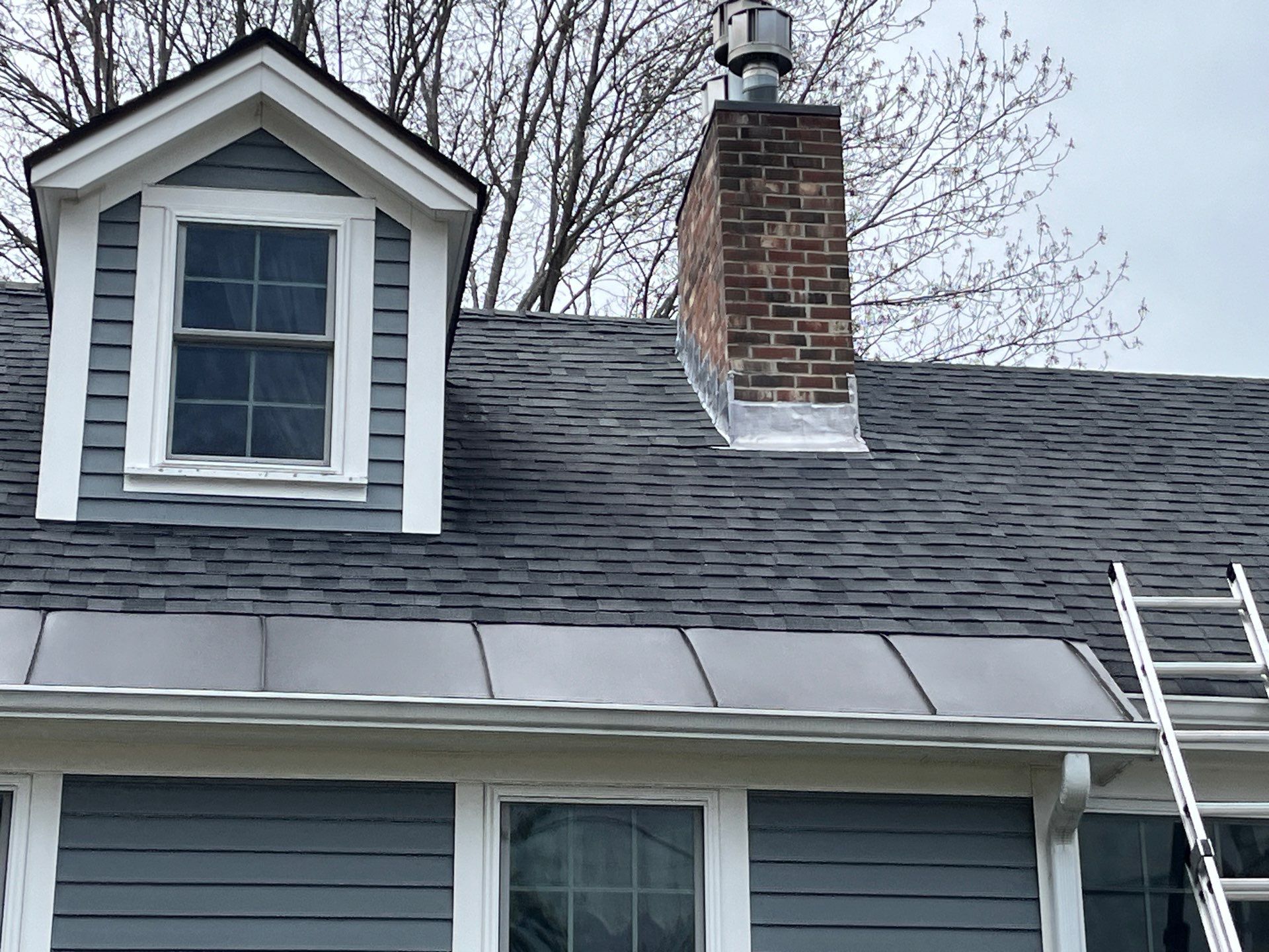 Rubber Roof Repair W/Chimney Reflash by Tall pine roofing