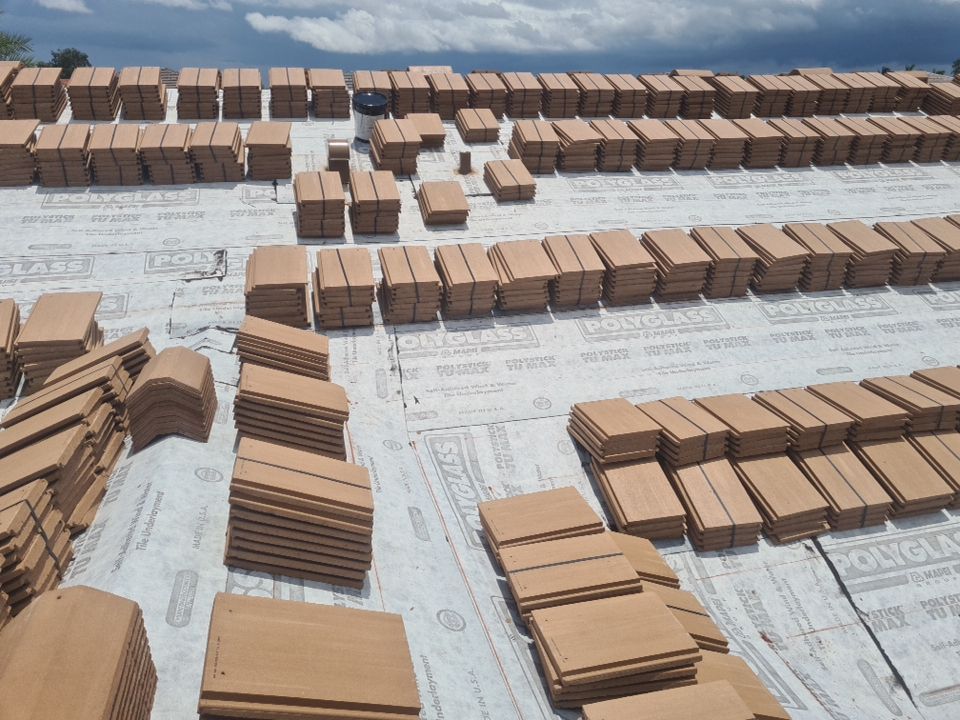 Residential Roofing Installation using Eagle Roofing Tile by BLUES BROTHERS CONSTRUCTION CORP