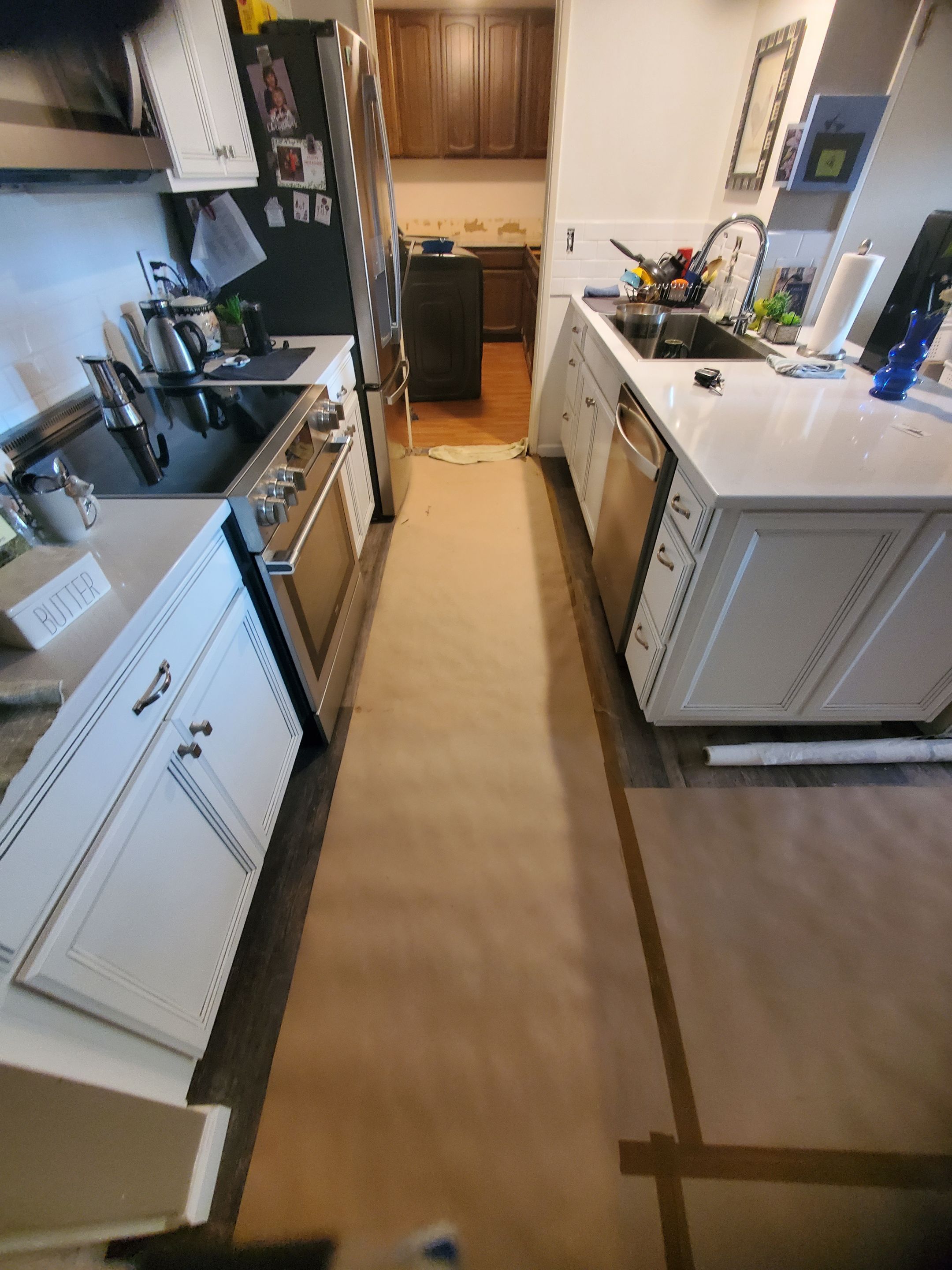 Water Damage using Air Movers by Construction Now LLC