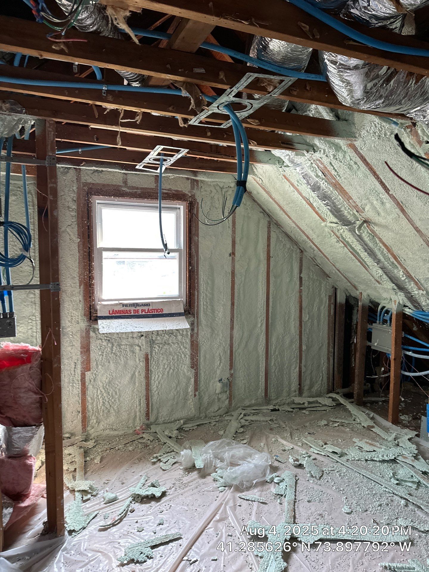 Home Remodel using Closed Cell Spray Foam by NYS Foam & Energy