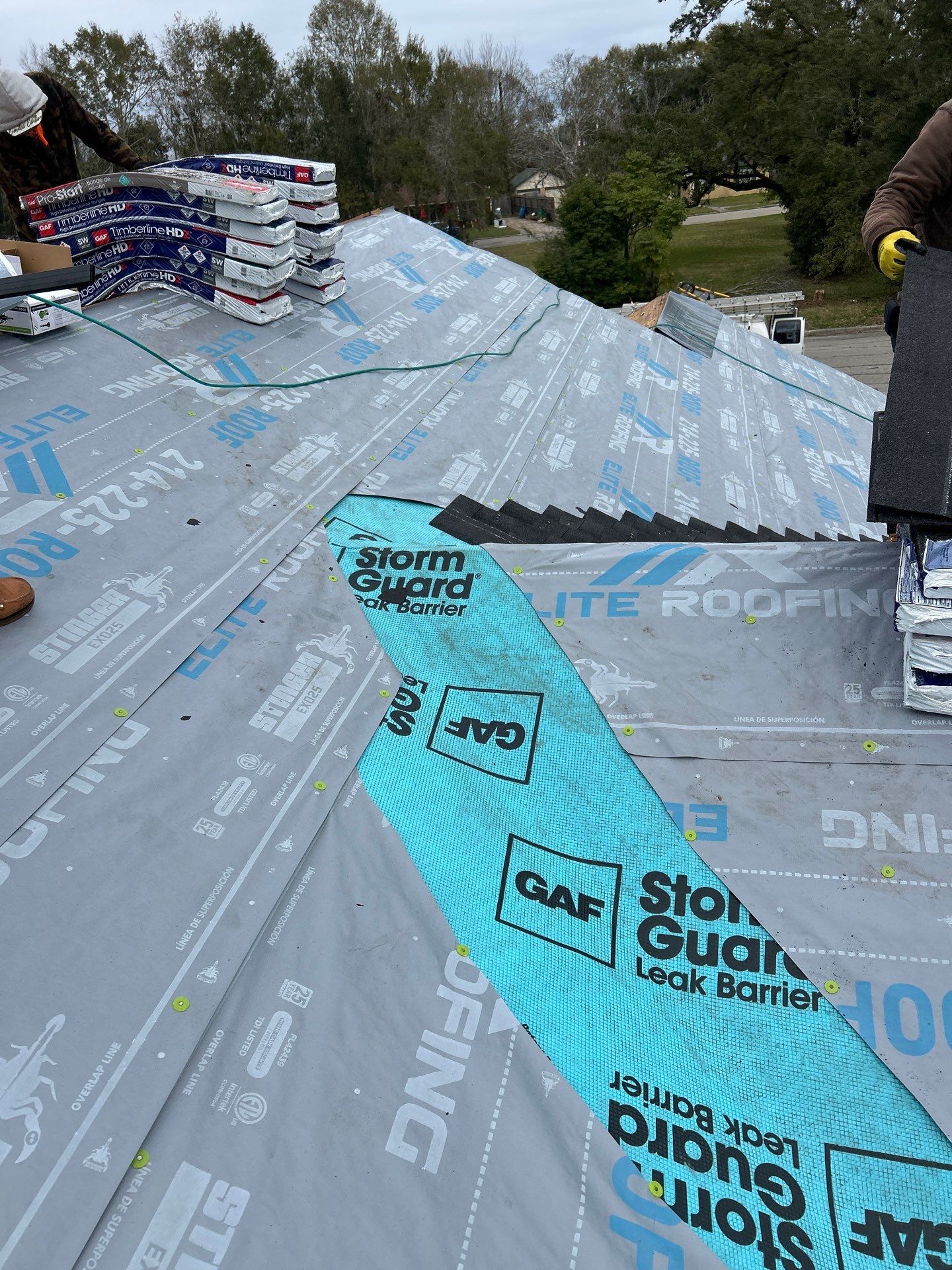 Residential Roof Replacement using GAF HDZ - Charcoal shingles by Elite Roofing LLC