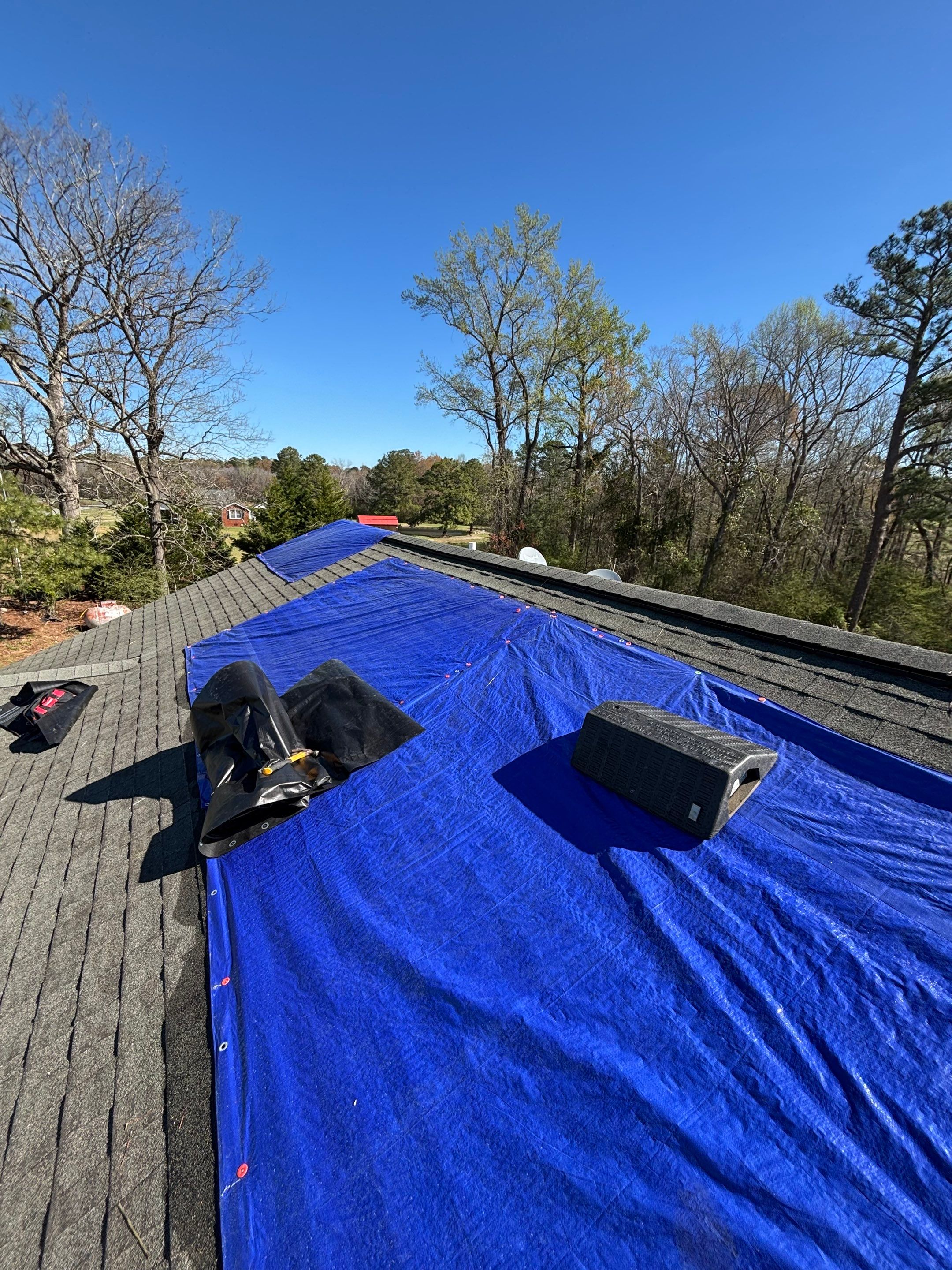 Roof replacement by wind damage by Just Brilliant Restoration JBR