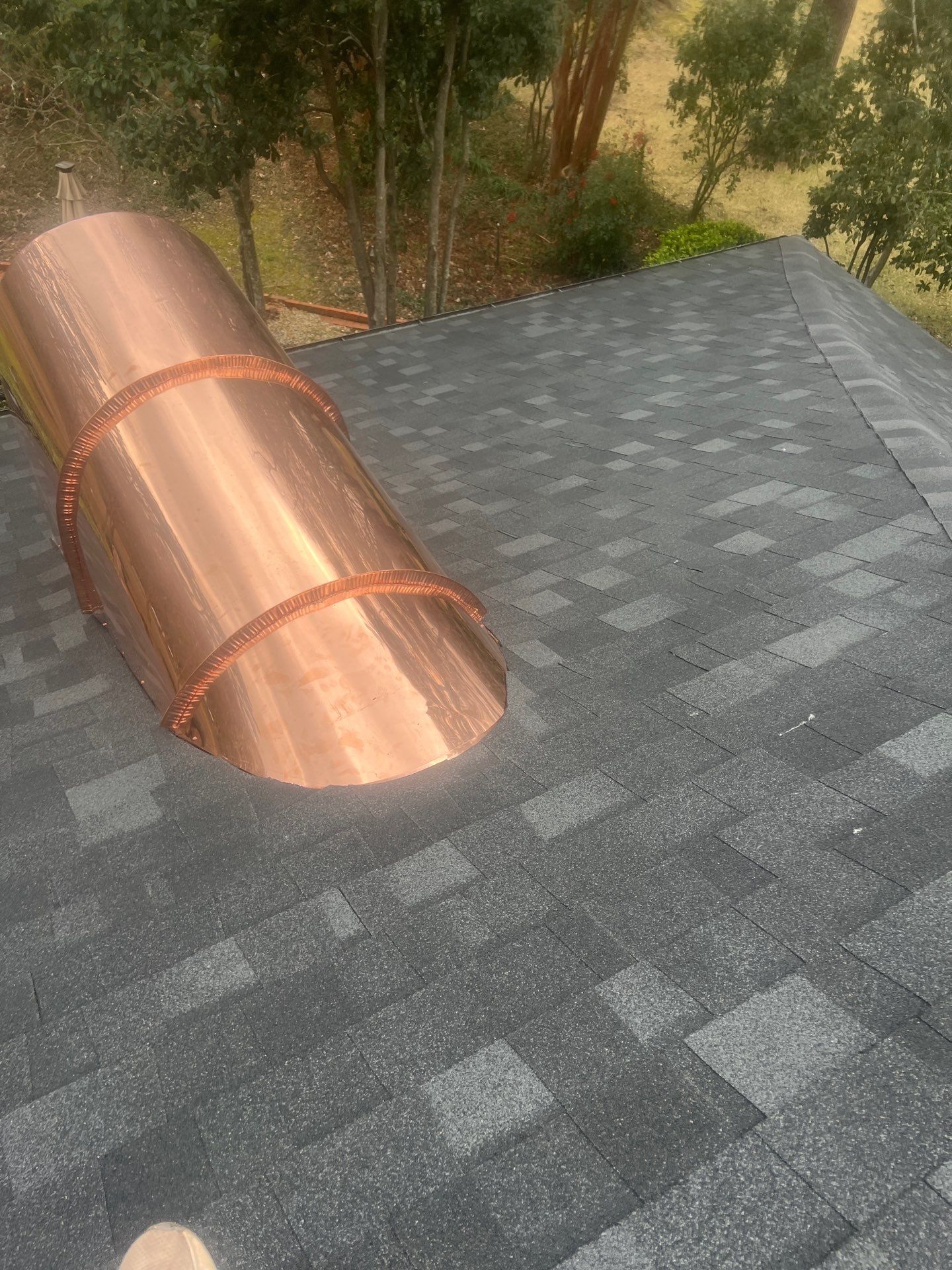 Onyx Black Shingle w/ Copper Upgrades by IAM Roofing LLC