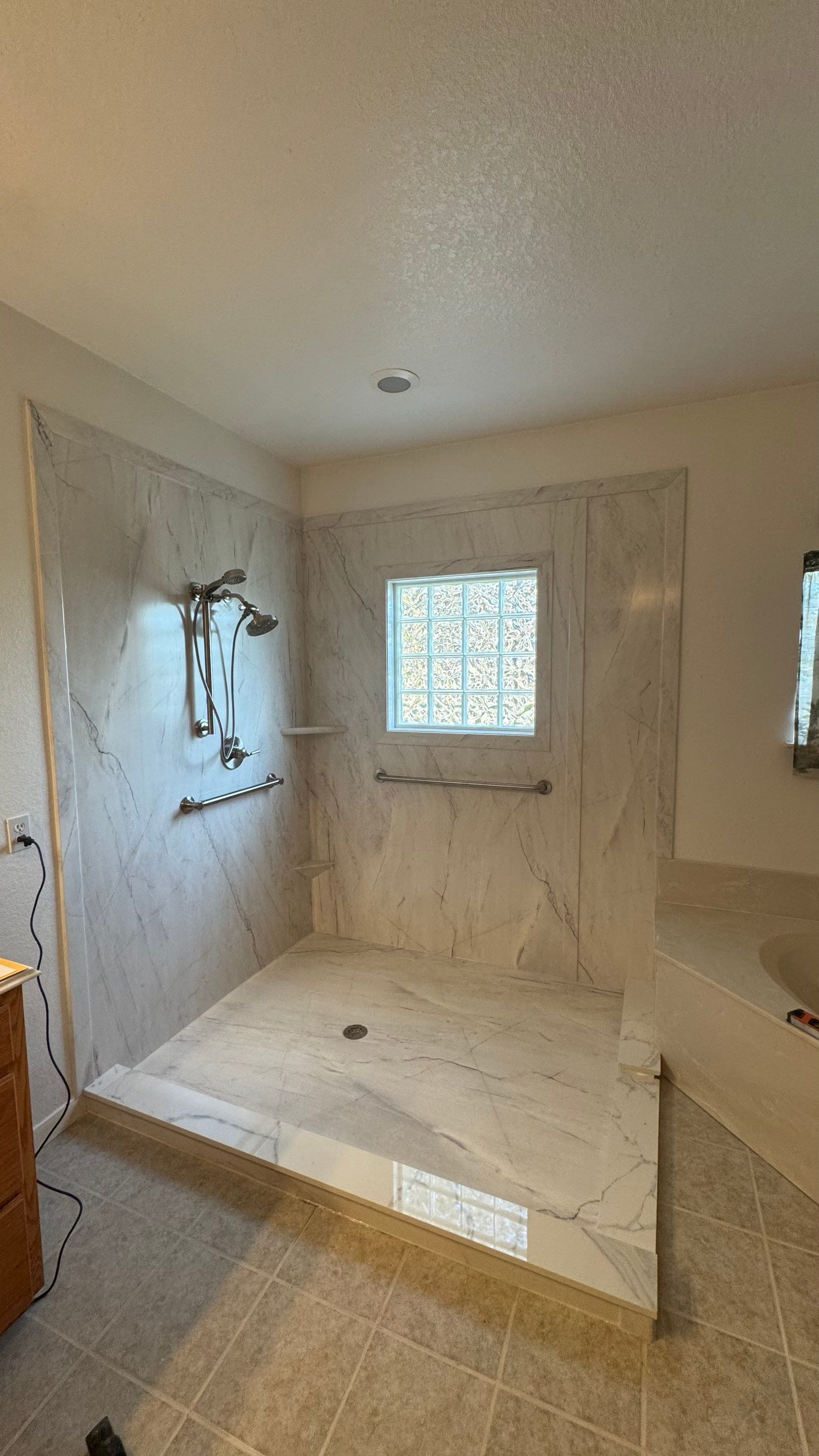 Shower remodel in Canyon Lake by Lane Lauritsen - The Hill Country, Texas