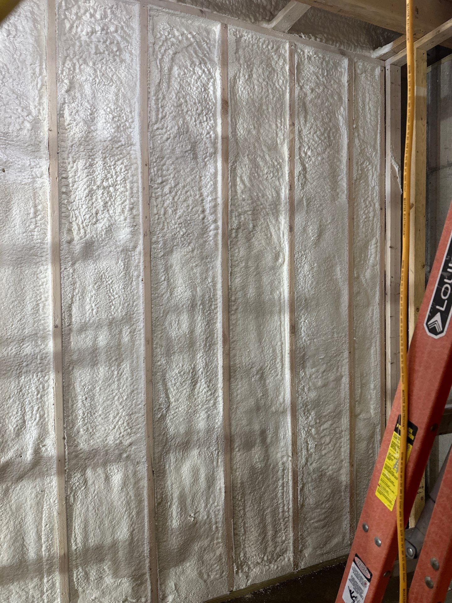 Basement Exterior Walls using Closed Cell Spray Foam by NYS Foam & Energy
