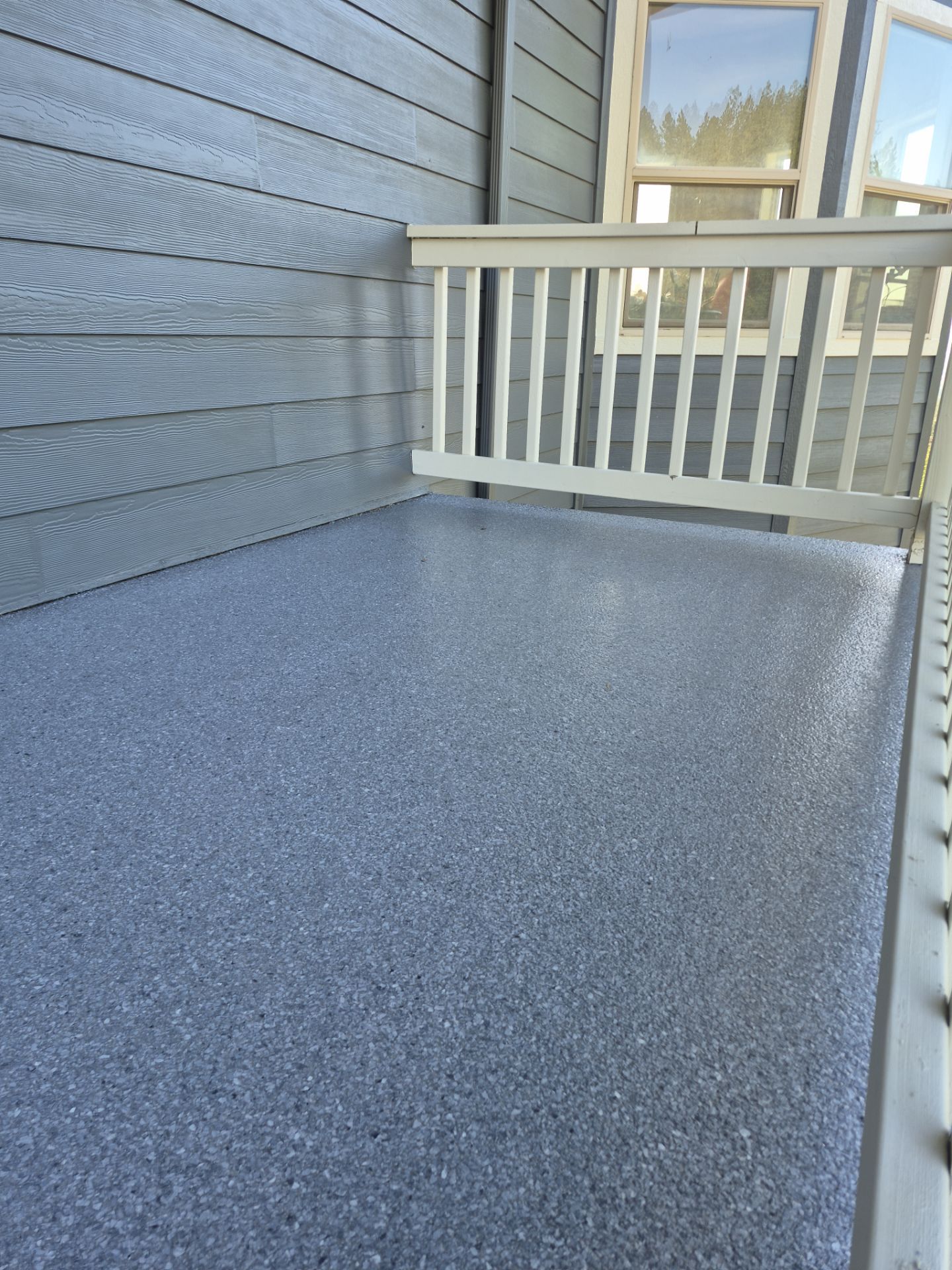 Patio Transformation with Granite 1/4 by Croc Coatings, LLC