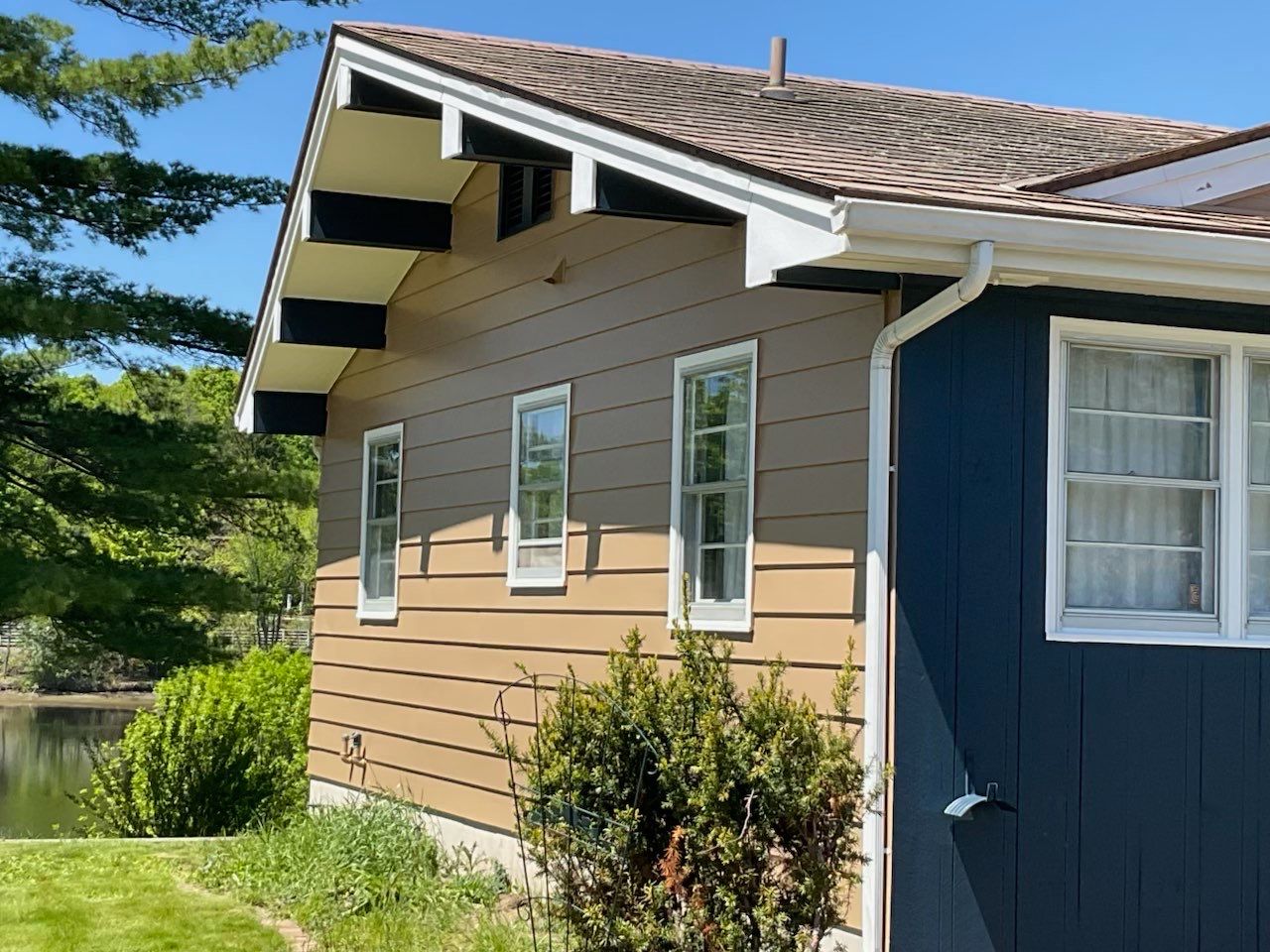 Exterior Renovation and Two-Tone Painting in Randolph by Picture Perfect Pro Painting